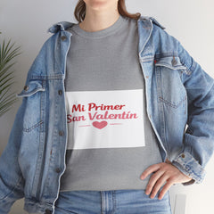 T-Shirt — "Mi Primer San Valentín" First Valentine Pink Heart