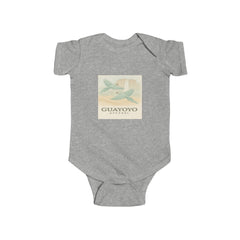 Guayoyo Coffee Infant Bodysuit — Vintage Coffee Plane Graphic Baby Onesie
