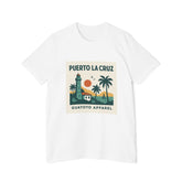 Puerto La Cruz Lighthouse T-Shirt — Retro Beach Graphic Tee by Guayoyo Apparel