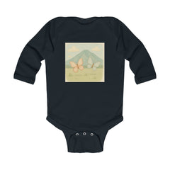 Butterfly Meadow Infant Bodysuit — Pastel Mountain Baby Onesie