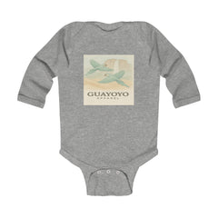 Infant Bodysuit with Vintage Airplane "Guayoyo" Print — Baby Long Sleeve Onesie