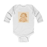 Baby Bodysuit — Vintage Soft Doll Illustration Infant Long Sleeve Onesie