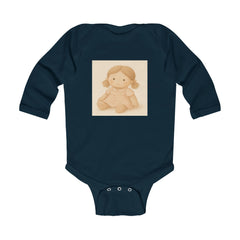 Baby Bodysuit — Vintage Soft Doll Illustration Infant Long Sleeve Onesie