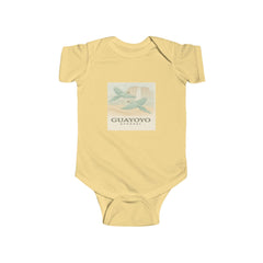 Guayoyo Coffee Infant Bodysuit — Vintage Coffee Plane Graphic Baby Onesie