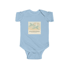 Guayoyo Coffee Infant Bodysuit — Vintage Coffee Plane Graphic Baby Onesie