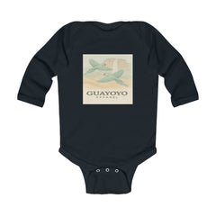 Infant Bodysuit with Vintage Airplane "Guayoyo" Print — Baby Long Sleeve Onesie