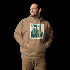 Caracas Skyline Hoodie – Guayoyo Apparel Brown