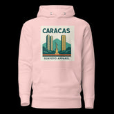 Caracas Skyline Hoodie – Guayoyo Apparel Brown pink