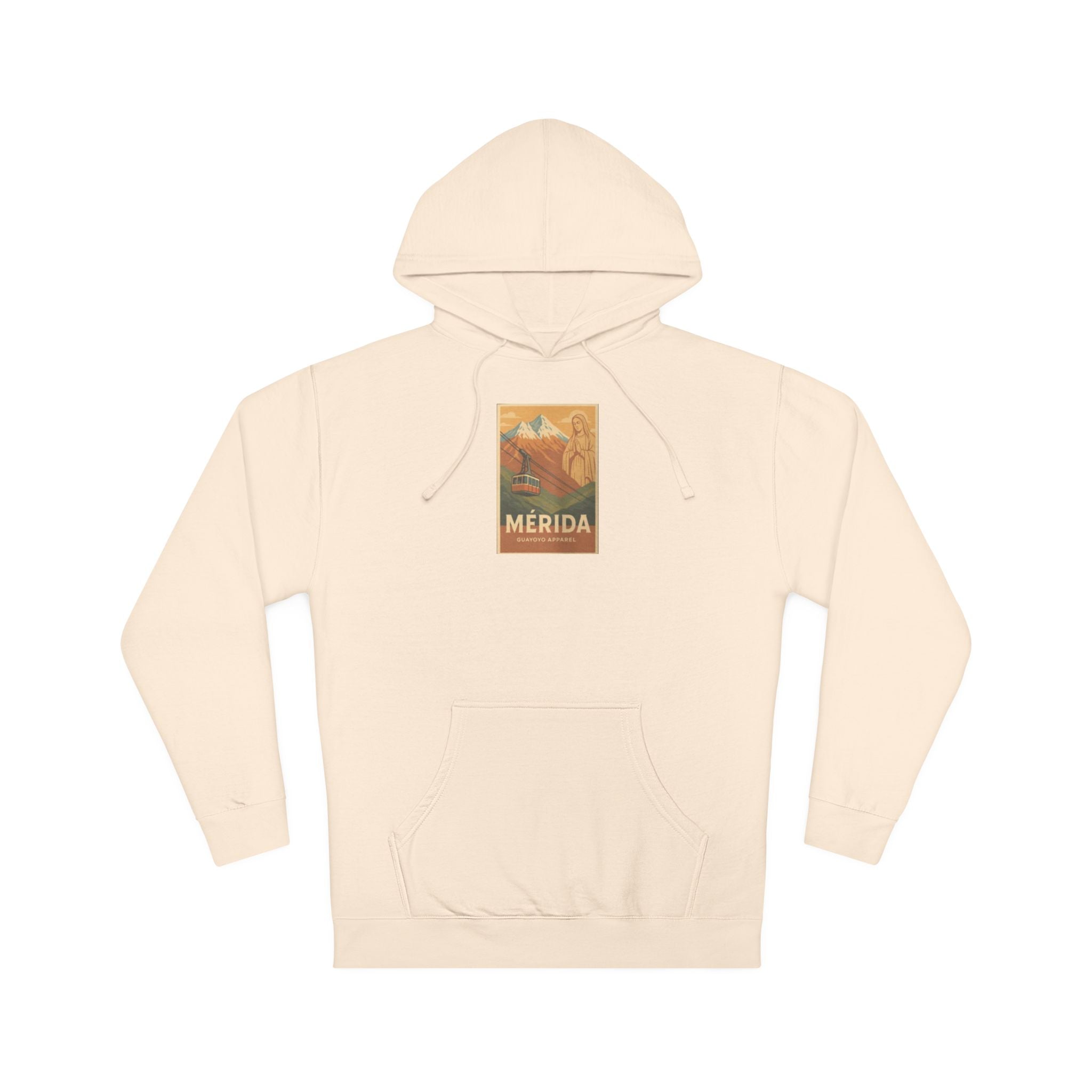 Merida Vintage Travel Hoodie — Retro Botanical Poster Sweatshirt