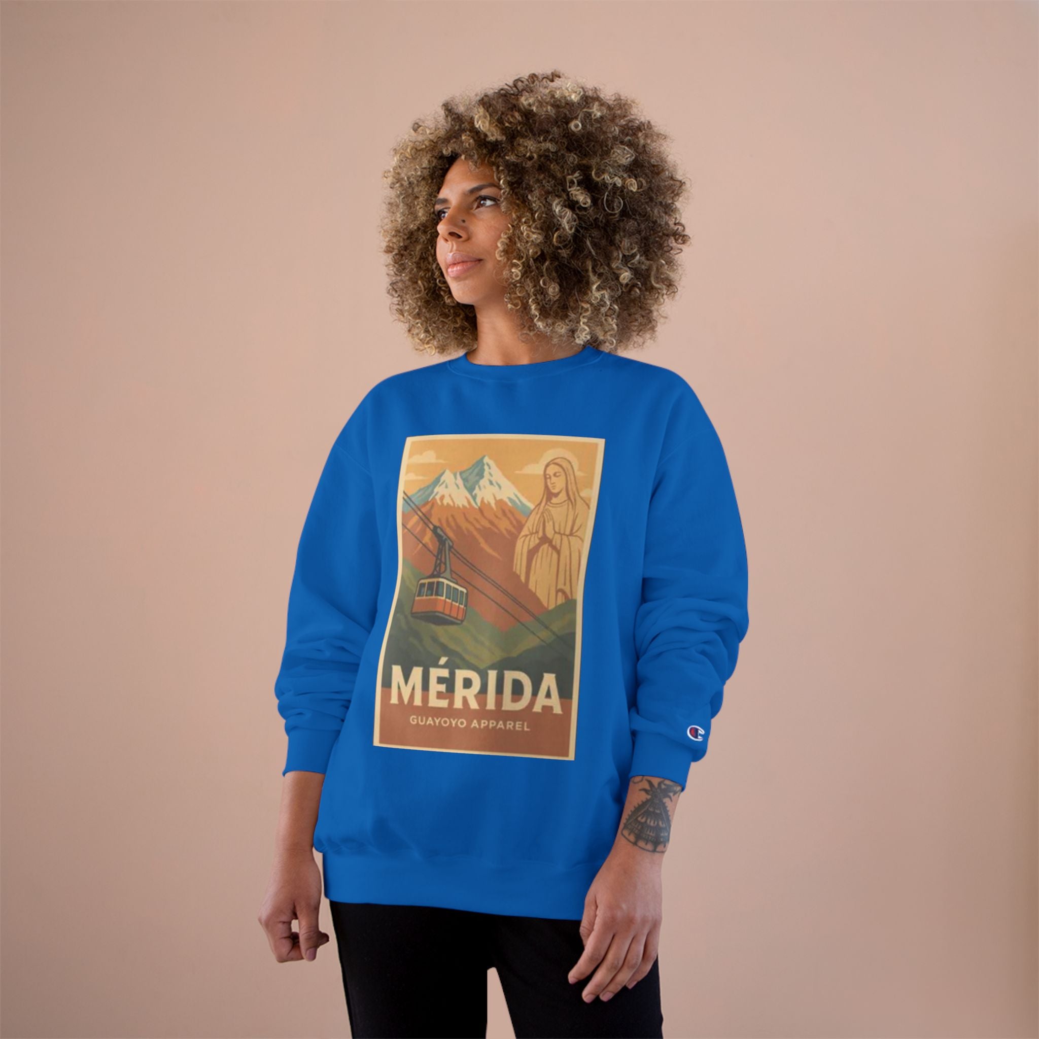 Mérida Retro Travel Sweatshirt — Vintage Mountain Cable Car Graphic