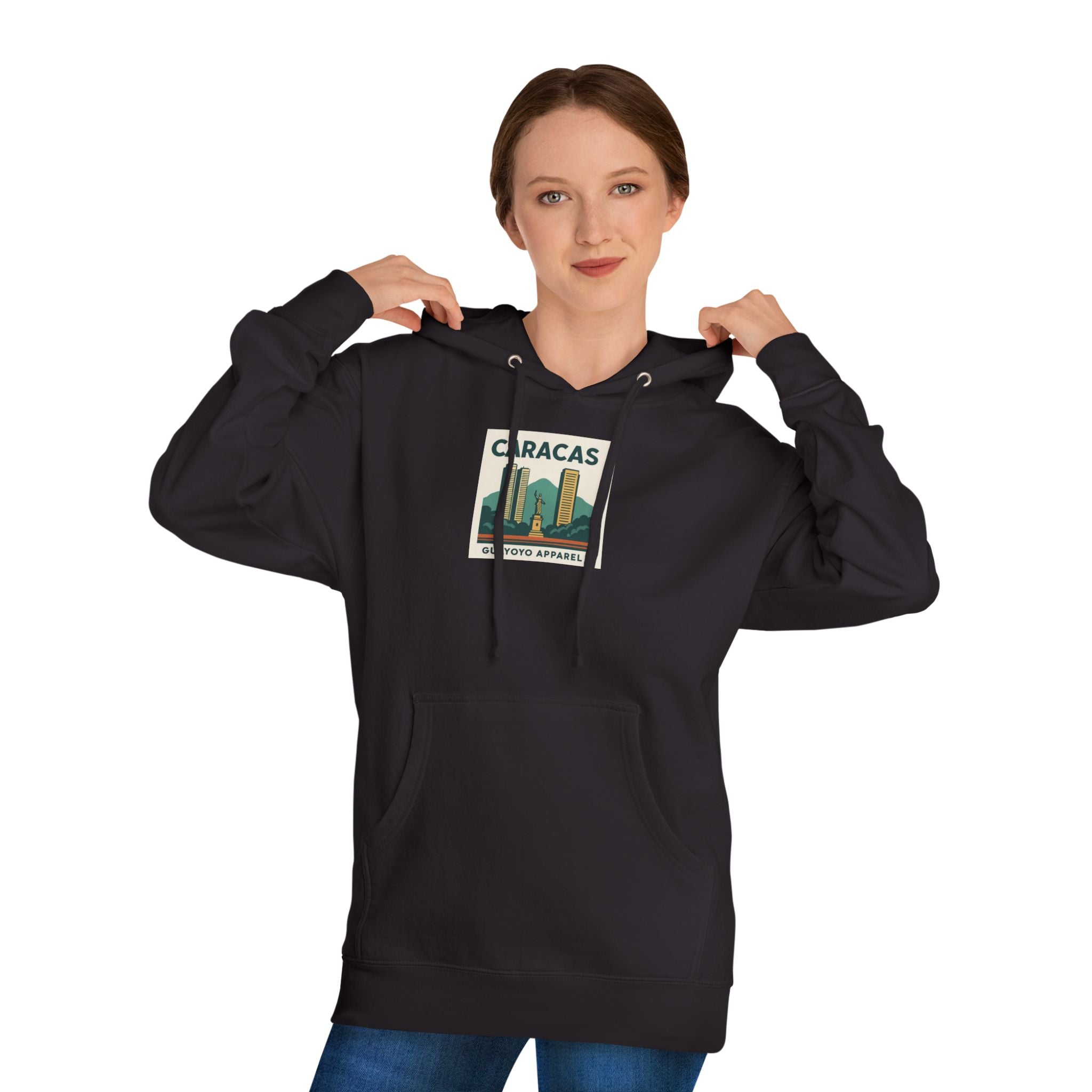 Caracas Skyline Hoodie – Retro Cityscape Pullover