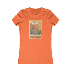 Mérida Vintage Travel Tee — Mountain Cable Car Graphic Women's Shirt