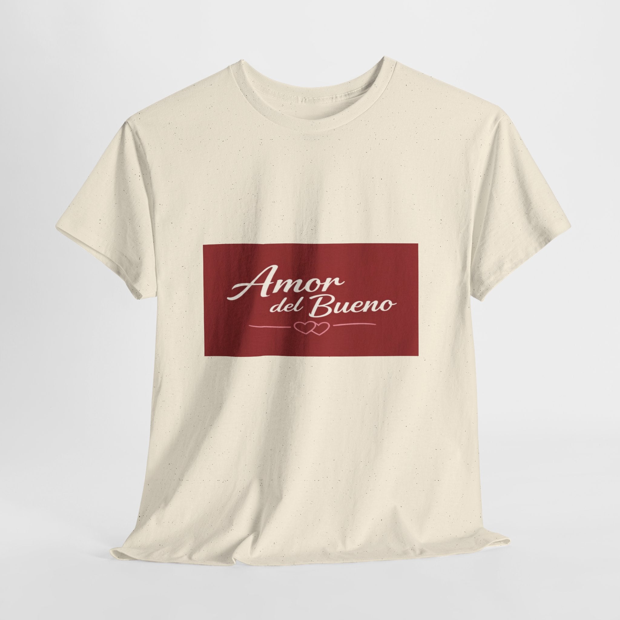 Amor del Bueno Script Tee — Romantic Spanish Love T-Shirt