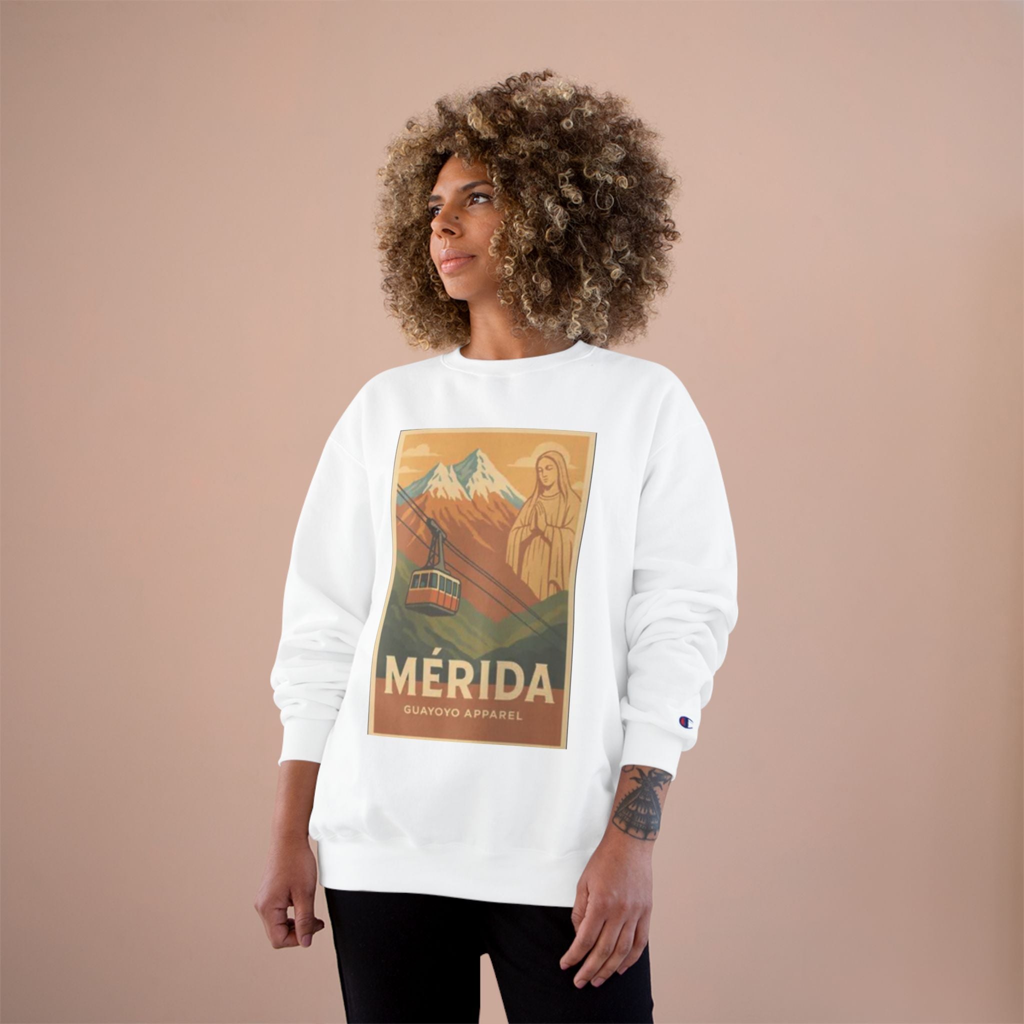 Mérida Retro Travel Sweatshirt — Vintage Mountain Cable Car Graphic