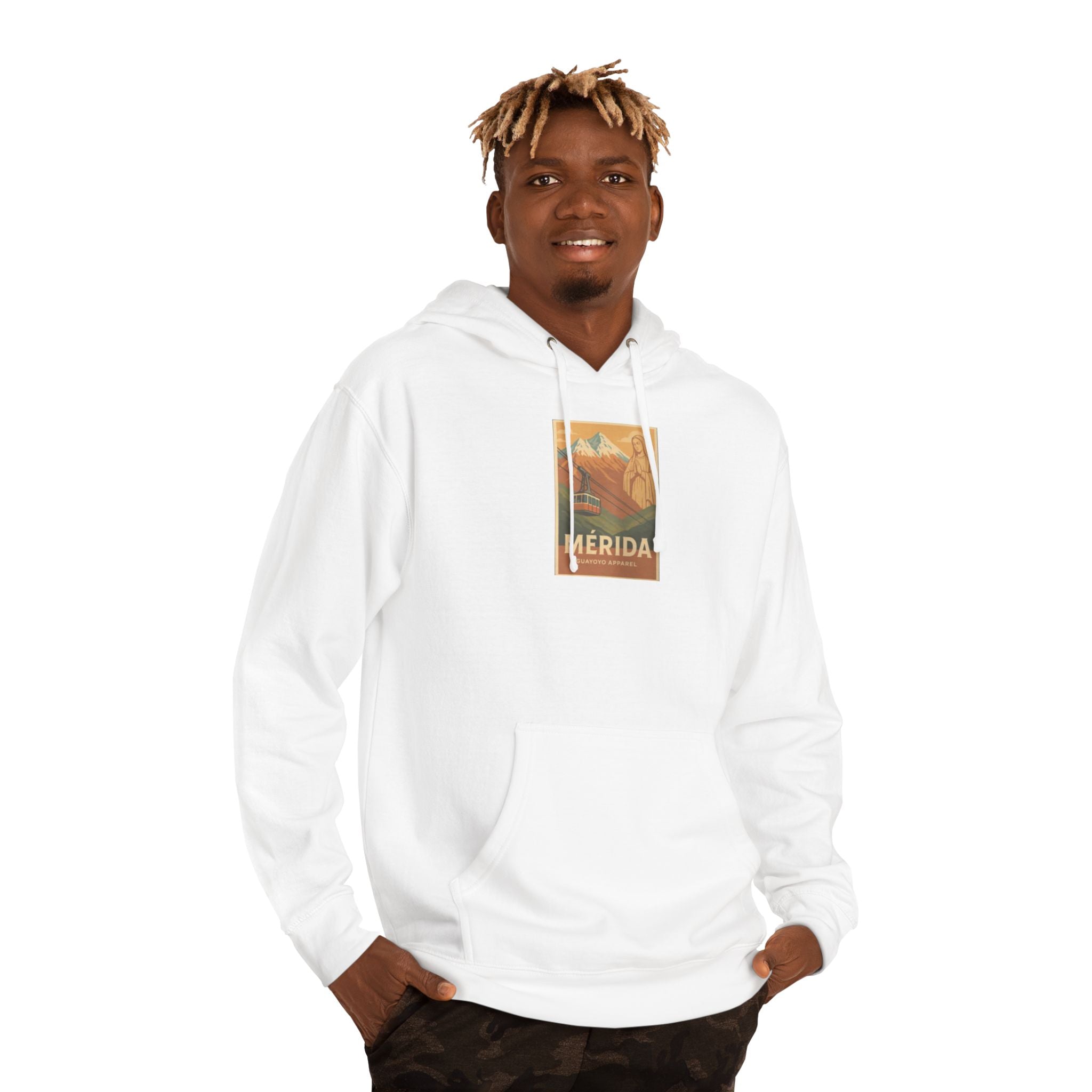 Merida Vintage Travel Hoodie — Retro Botanical Poster Sweatshirt