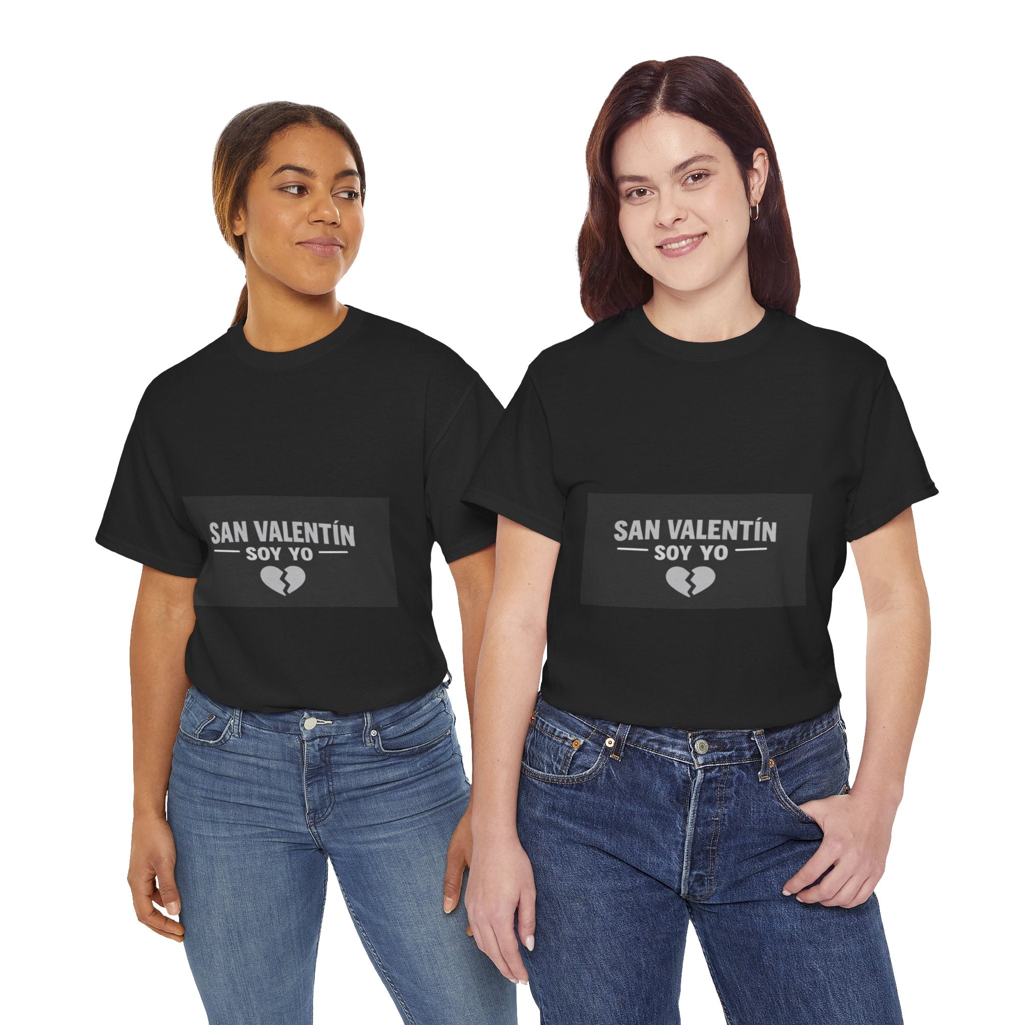 Valentine Soy Yo T-Shirt — "San Valentín Soy Yo" Broken Heart Tee