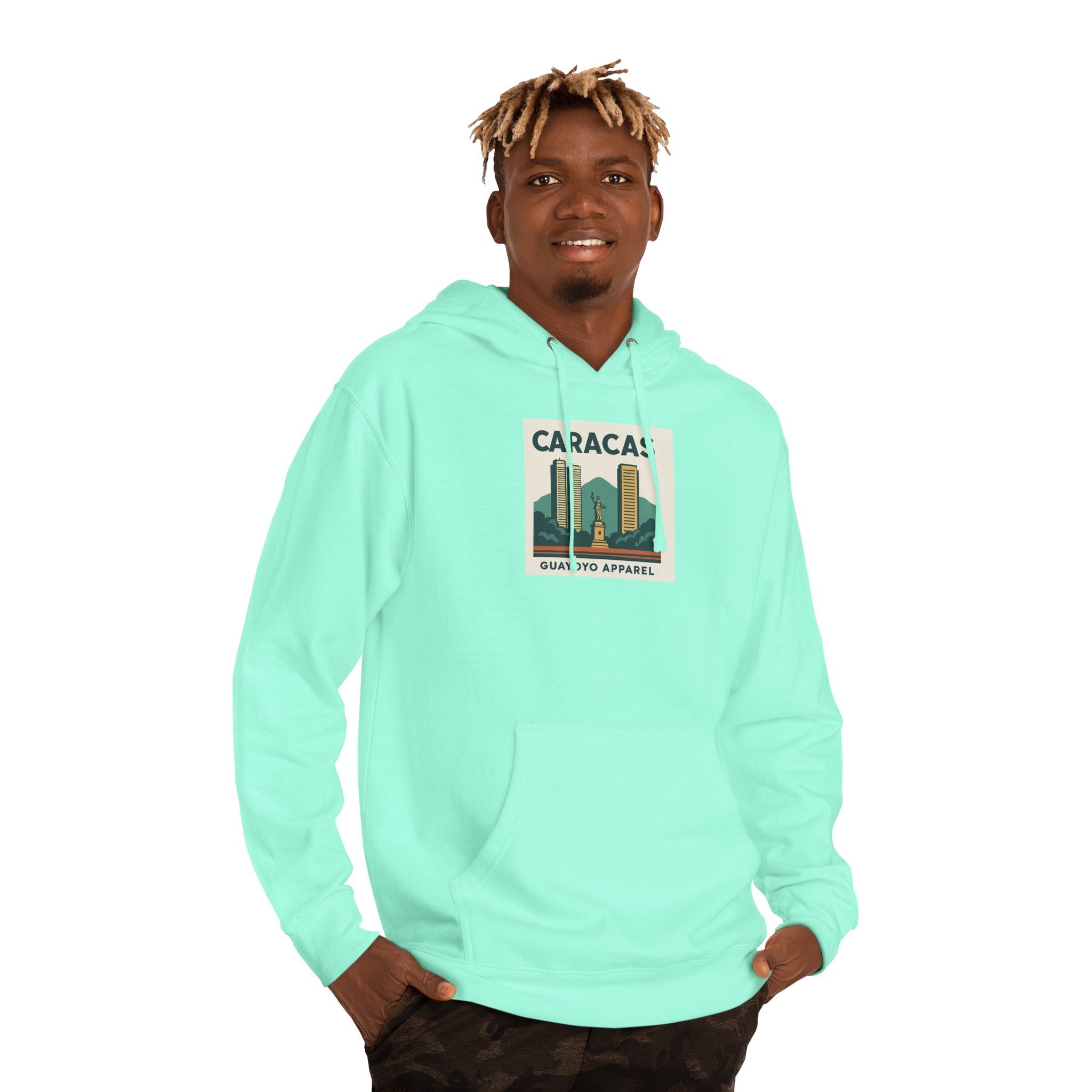 Caracas Skyline Hoodie – Retro Cityscape Pullover