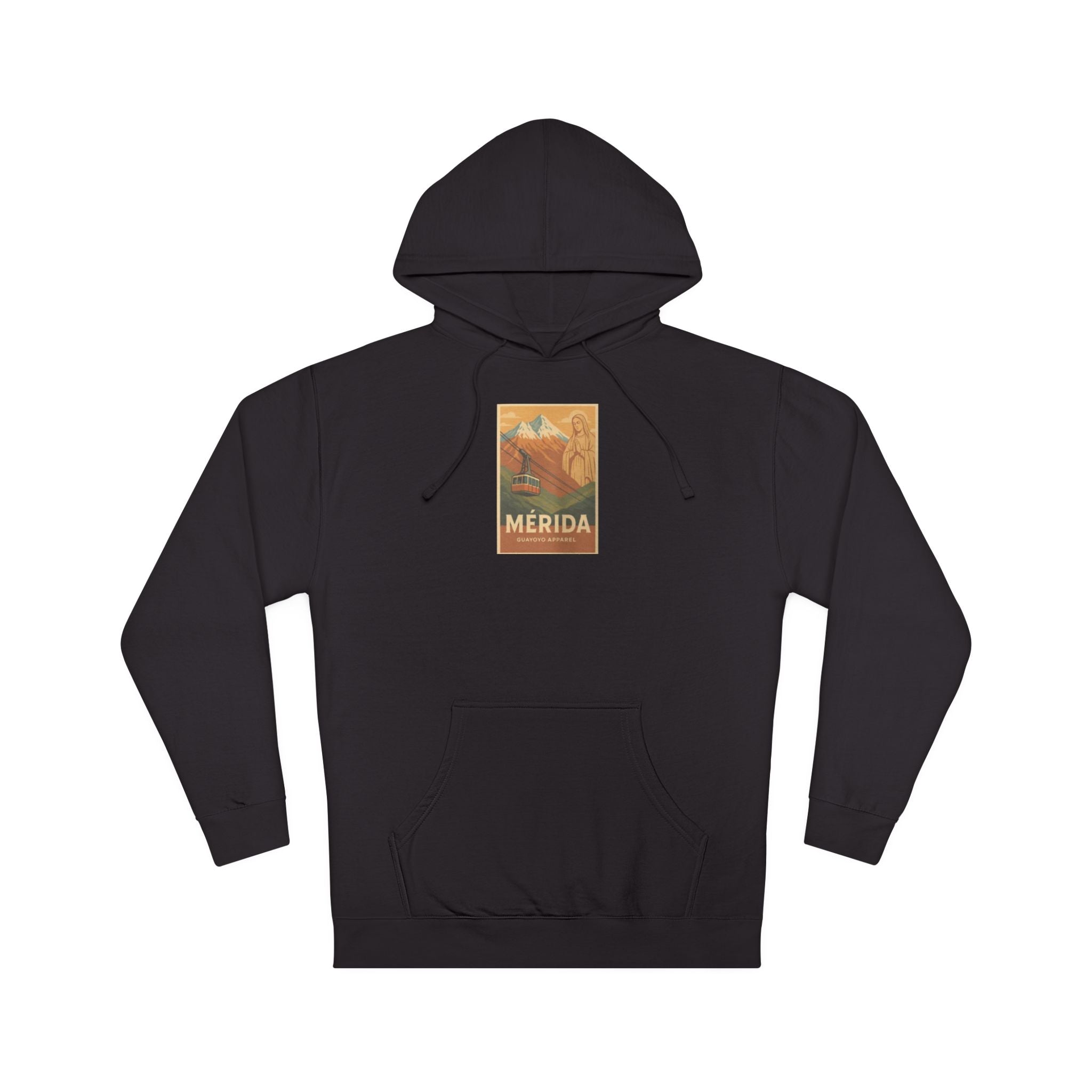 Merida Vintage Travel Hoodie — Retro Botanical Poster Sweatshirt