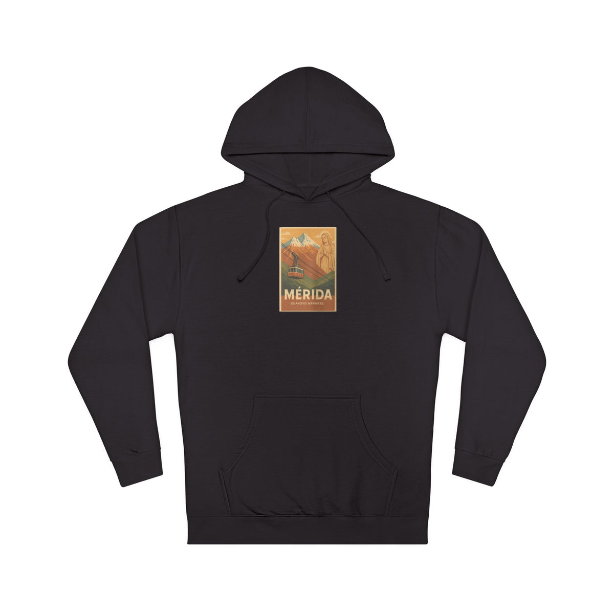 Merida Vintage Travel Hoodie — Retro Botanical Poster Sweatshirt