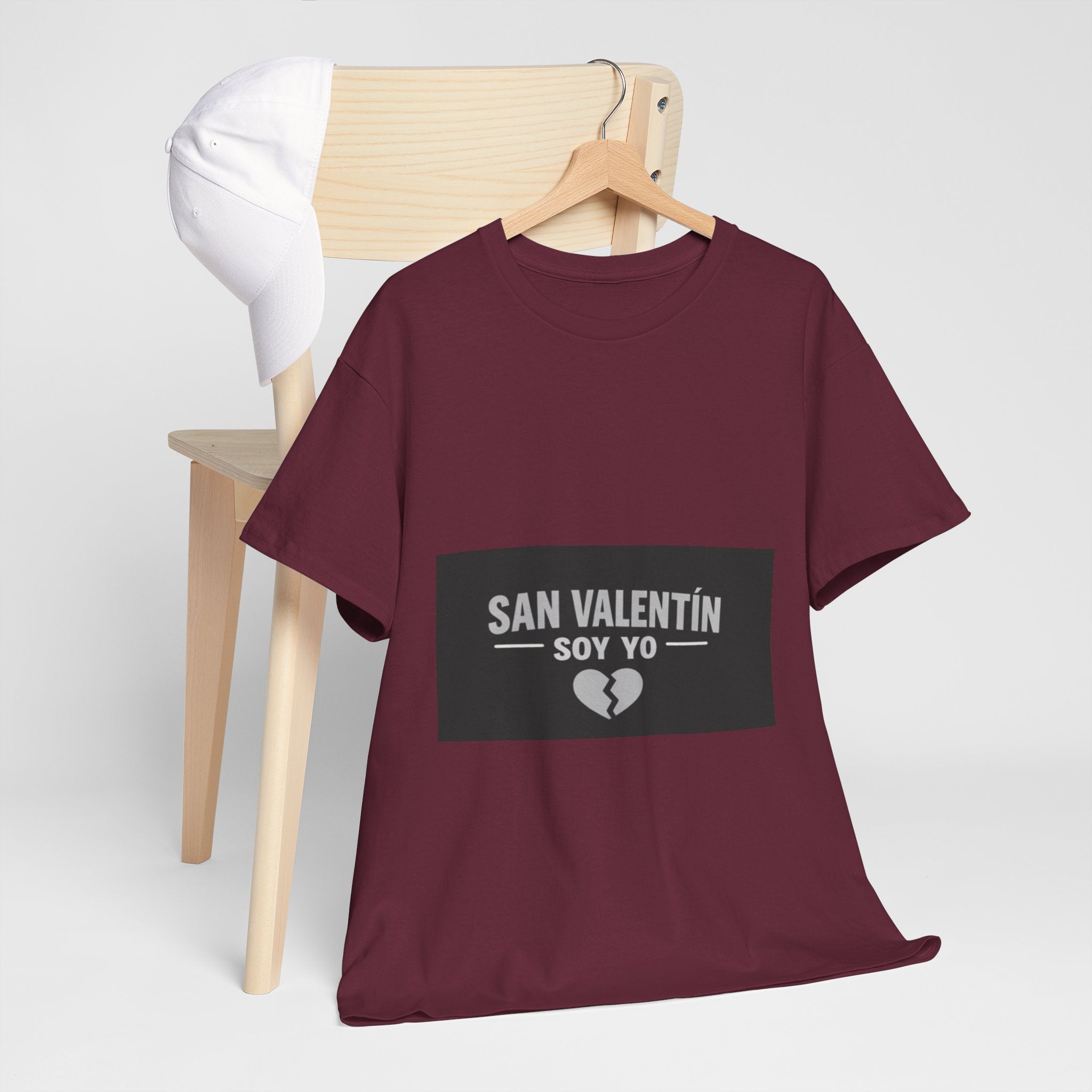 Valentine Soy Yo T-Shirt — "San Valentín Soy Yo" Broken Heart Tee