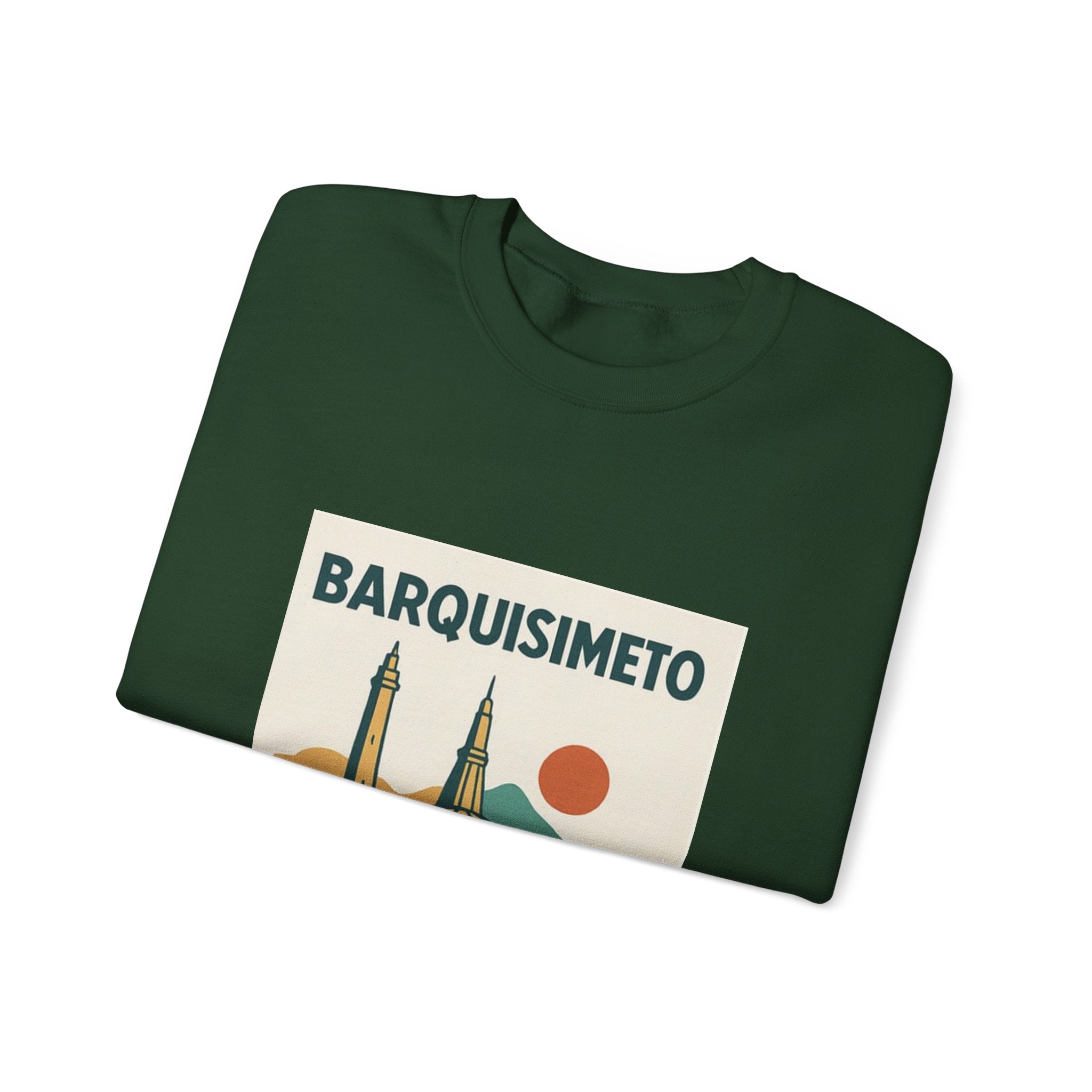 Barquisimeto Landmark Sweatshirt — Retro Cityscape Guayoyo Apparel