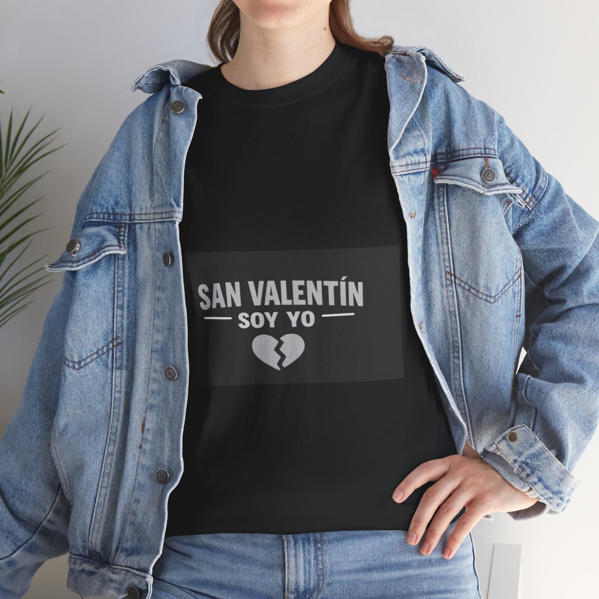 Valentine Soy Yo T-Shirt — "San Valentín Soy Yo" Broken Heart Tee
