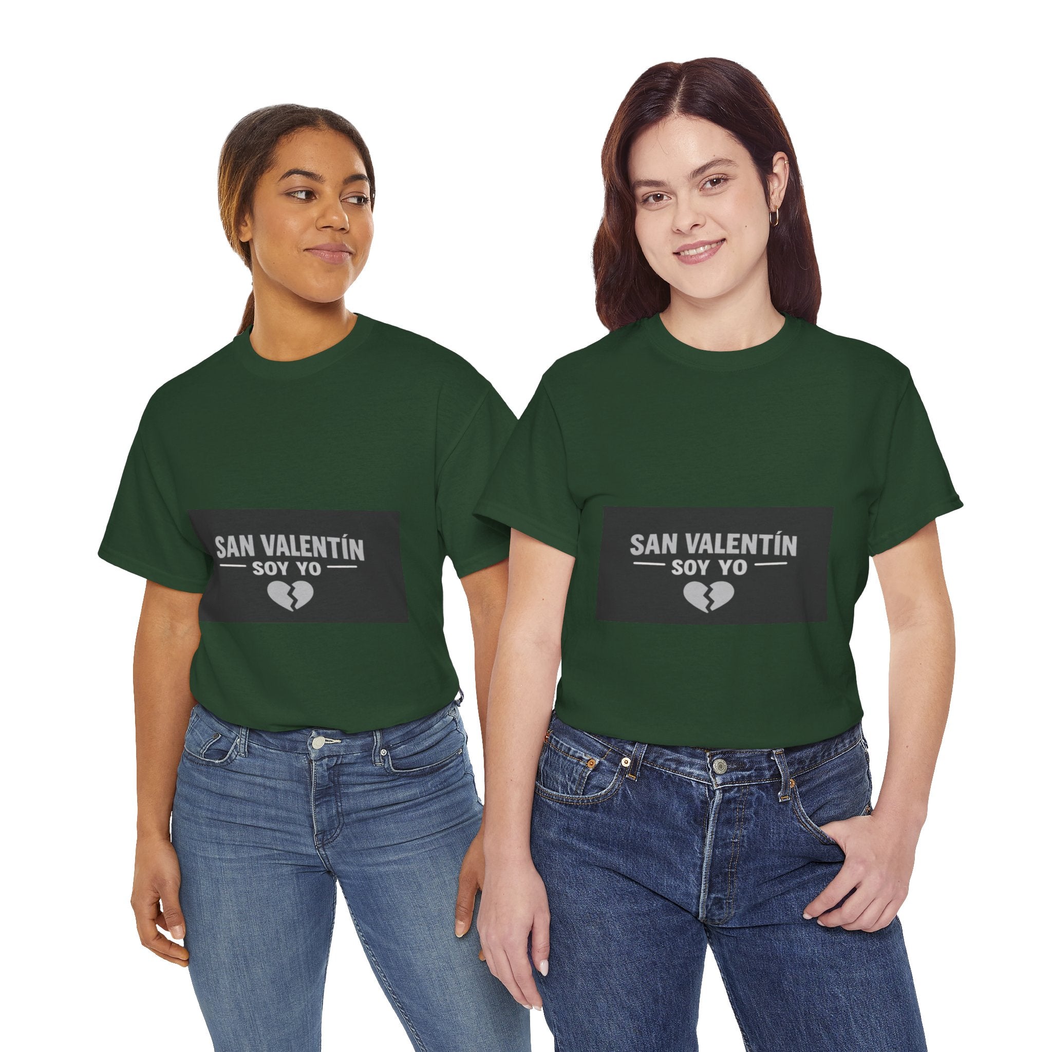 Valentine Soy Yo T-Shirt — "San Valentín Soy Yo" Broken Heart Tee