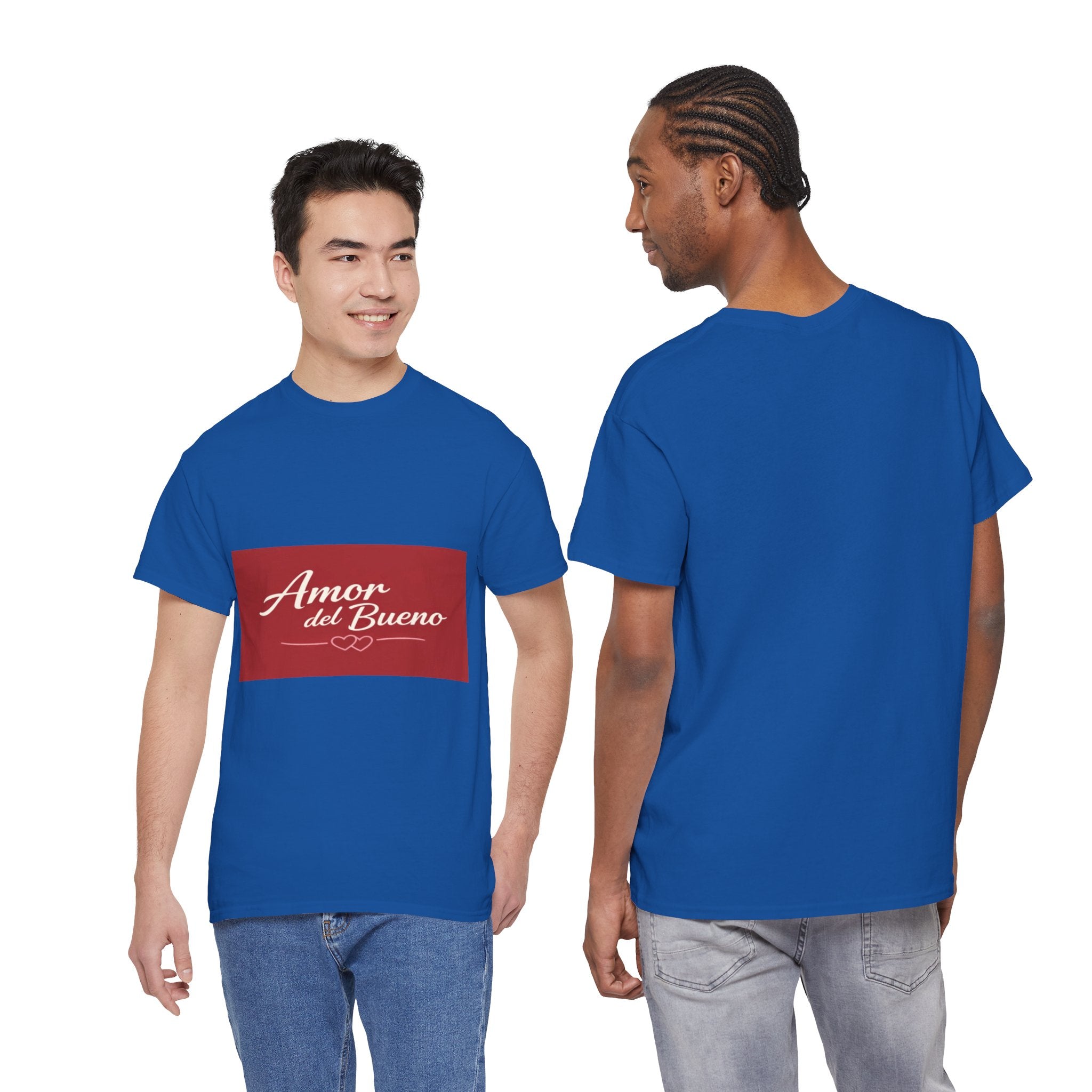 Amor del Bueno Script Tee — Romantic Spanish Love T-Shirt
