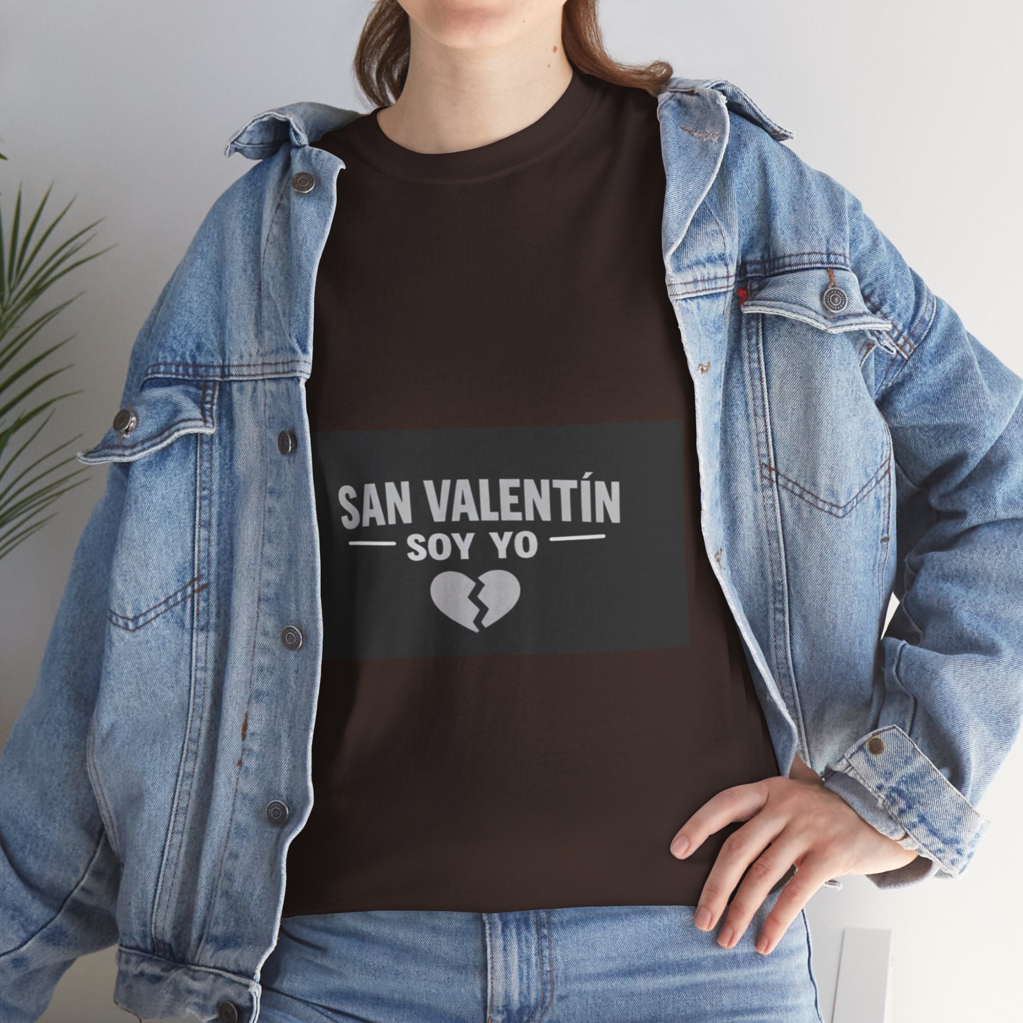 Valentine Soy Yo T-Shirt — "San Valentín Soy Yo" Broken Heart Tee
