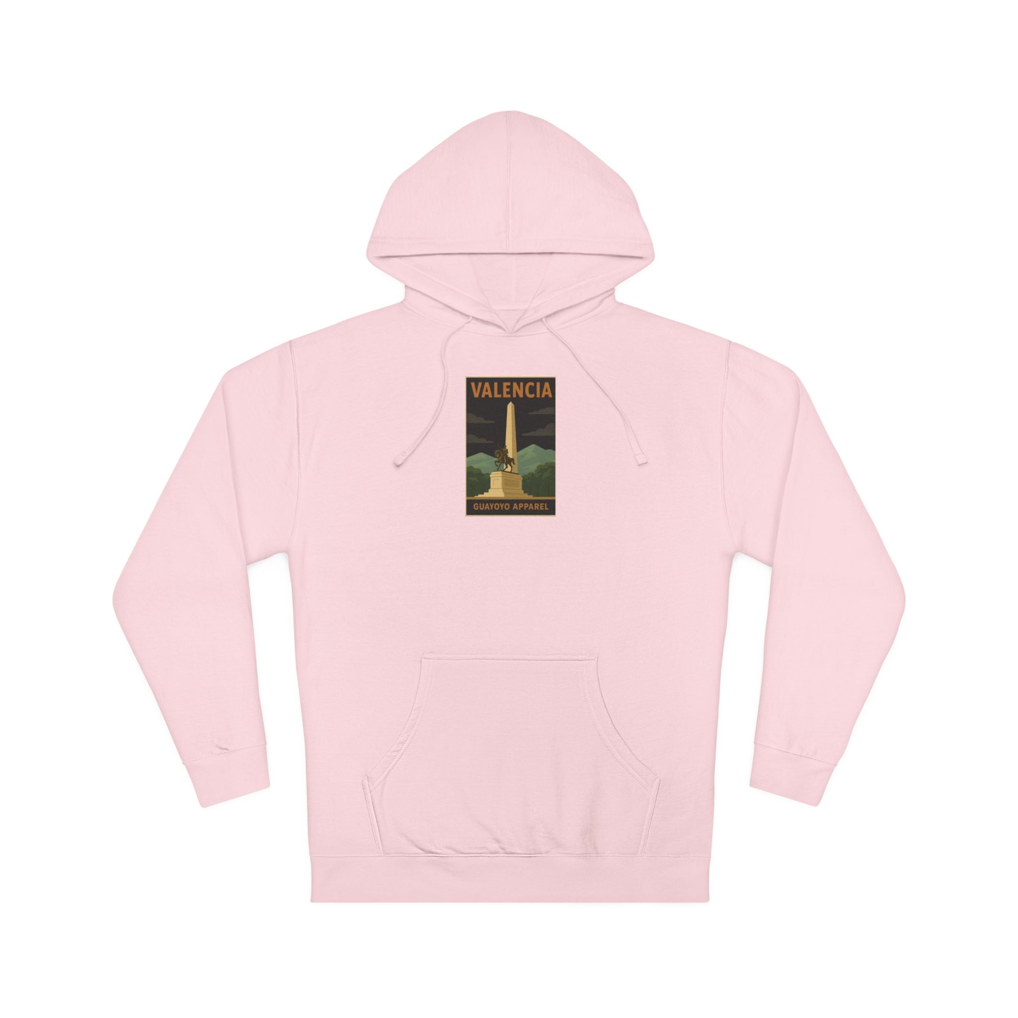 Valencia Vintage Travel Hoodie — Retro Palm & Monument Graphic