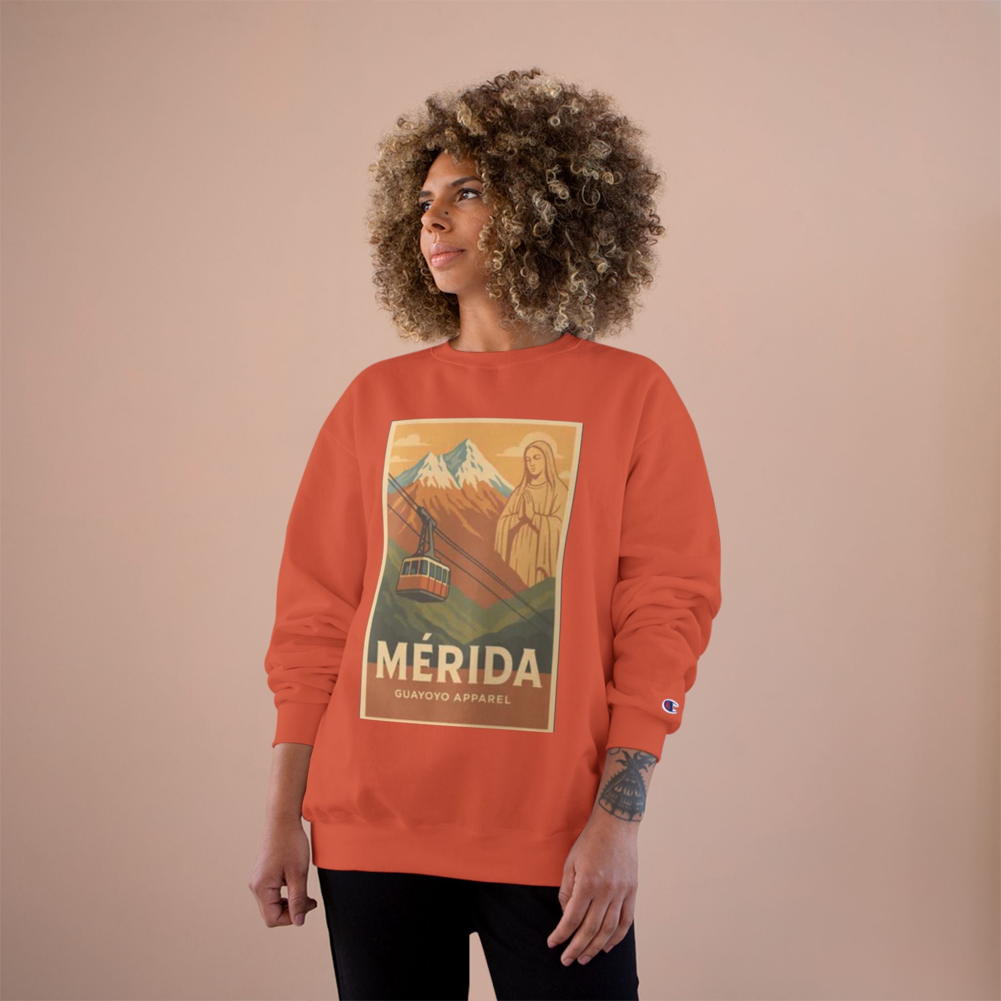 Mérida Retro Travel Sweatshirt — Vintage Mountain Cable Car Graphic