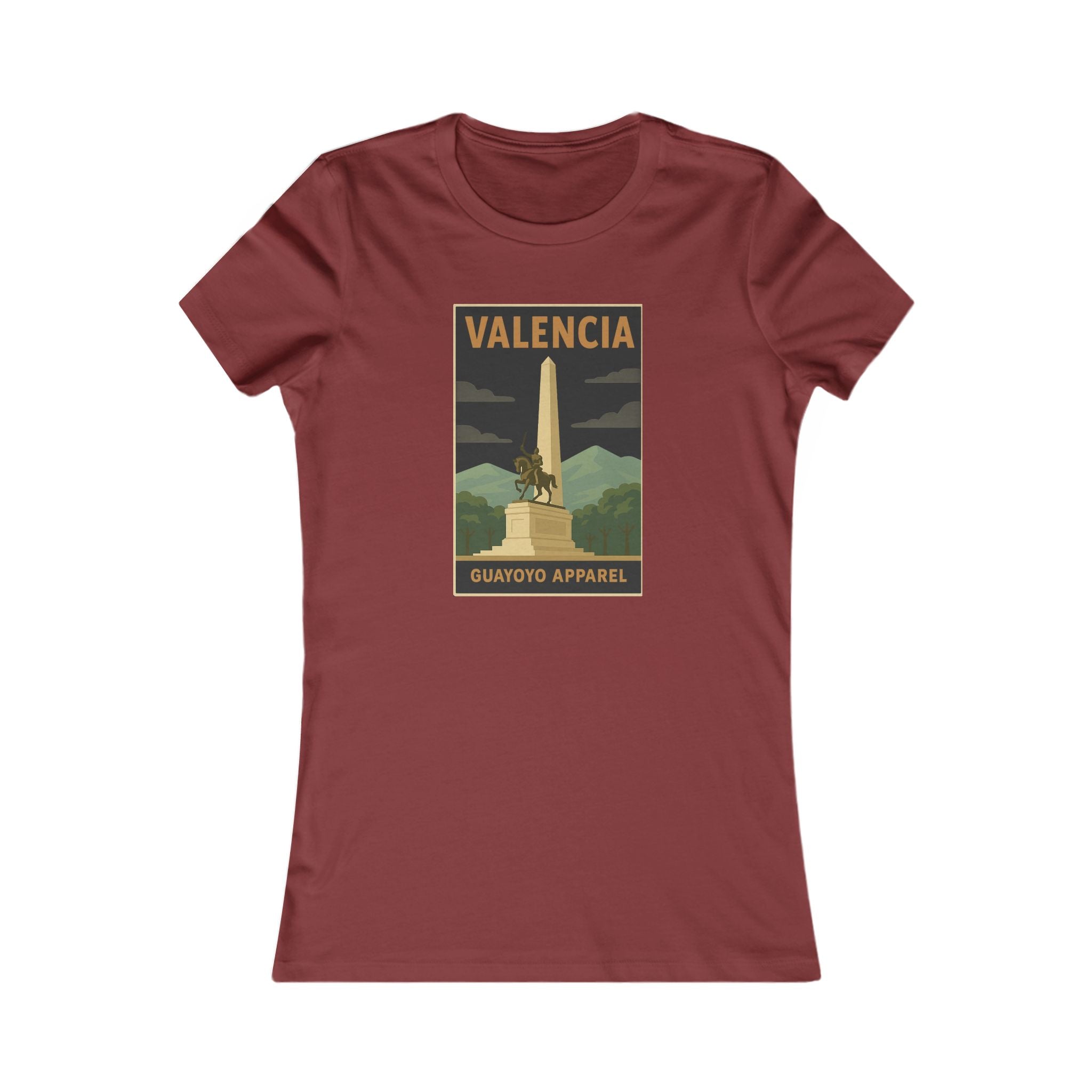 Valencia Monument Vintage Graphic Tee — Women's Travel T‑Shirt