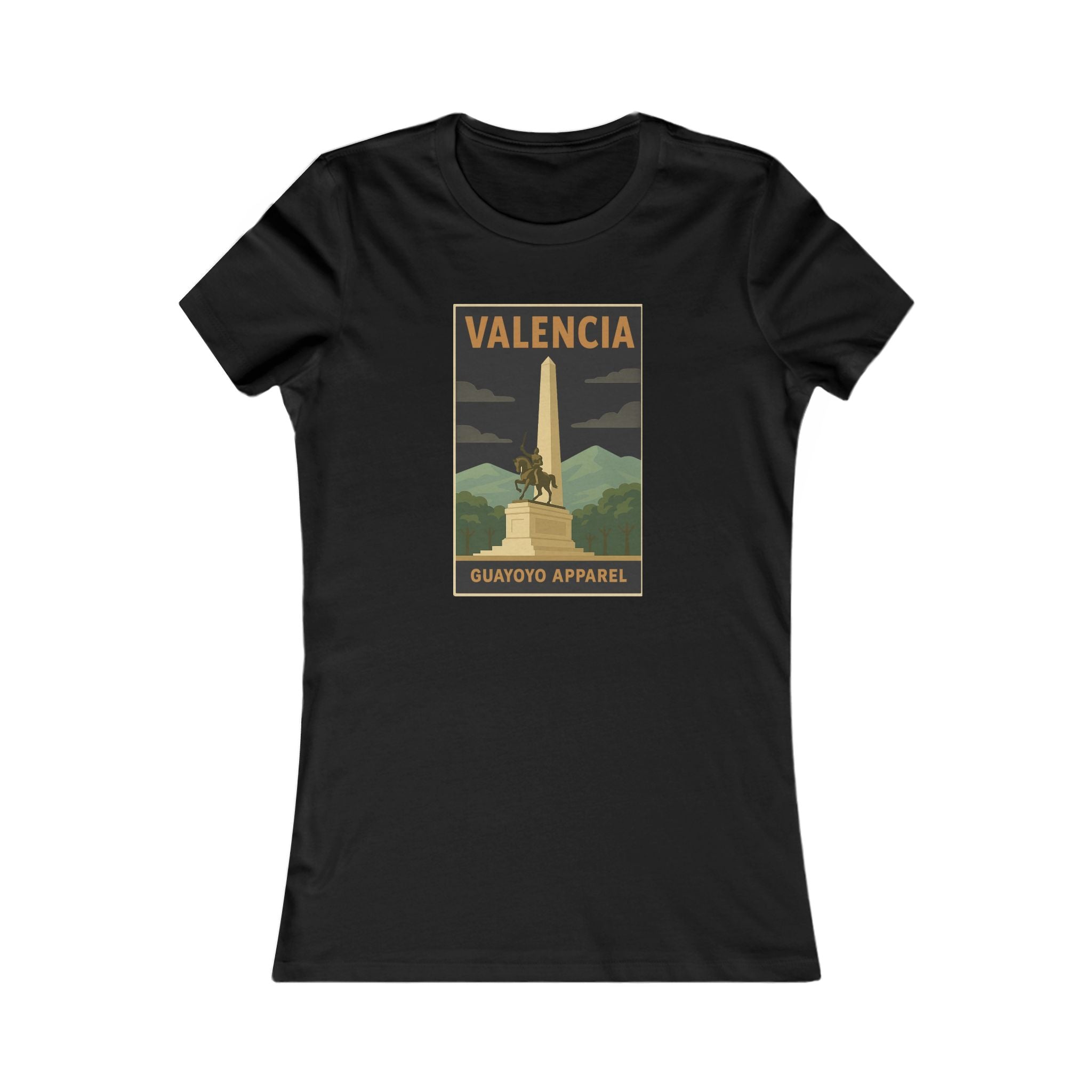 Valencia Monument Vintage Graphic Tee — Women's Travel T‑Shirt