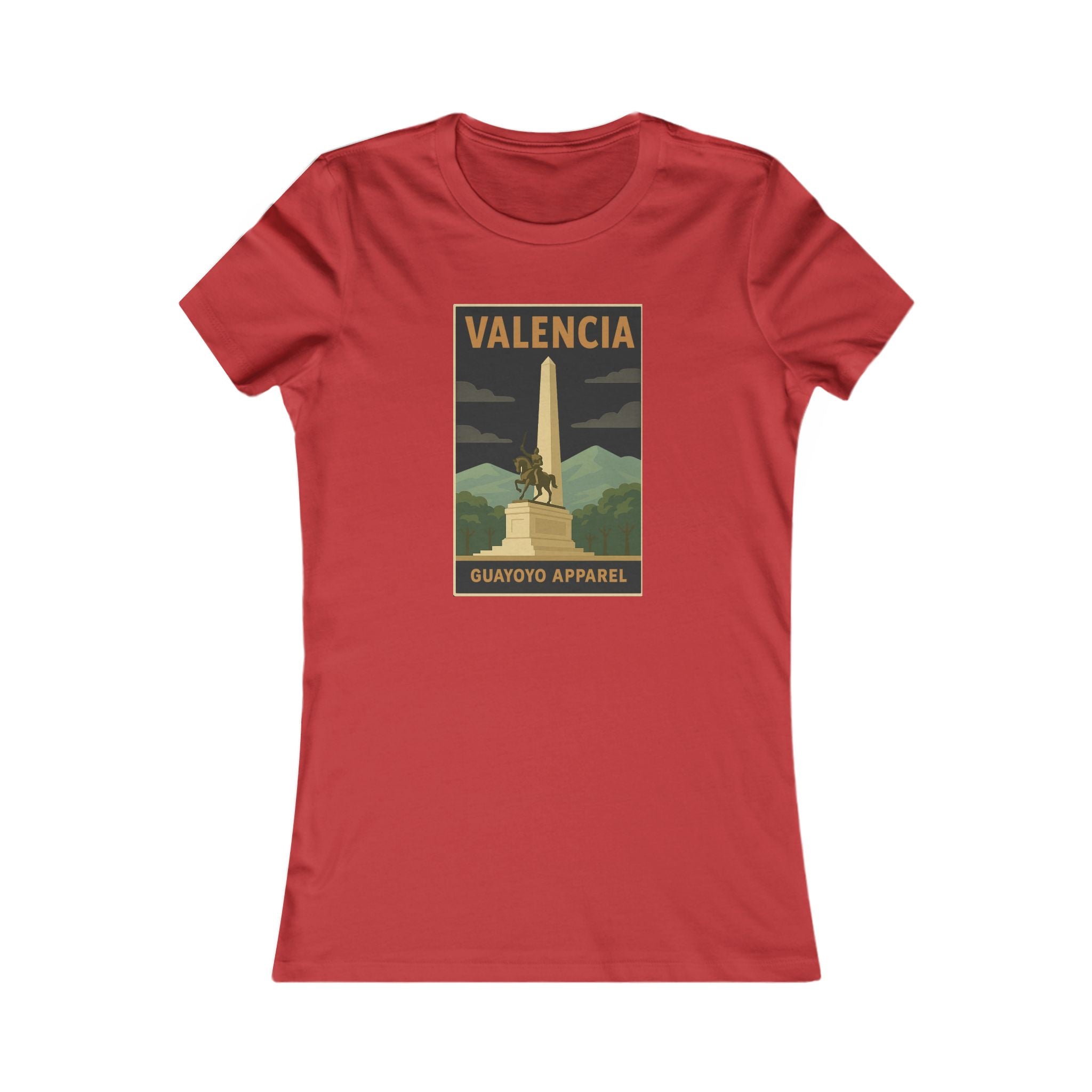 Valencia Monument Vintage Graphic Tee — Women's Travel T‑Shirt