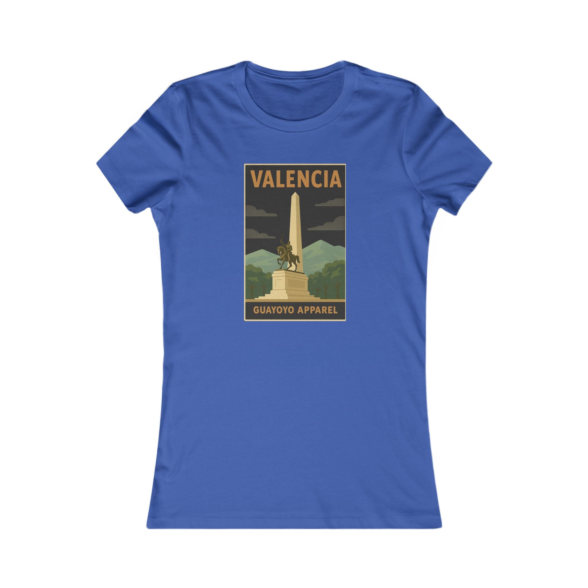 Valencia Monument Vintage Graphic Tee — Women's Travel T‑Shirt