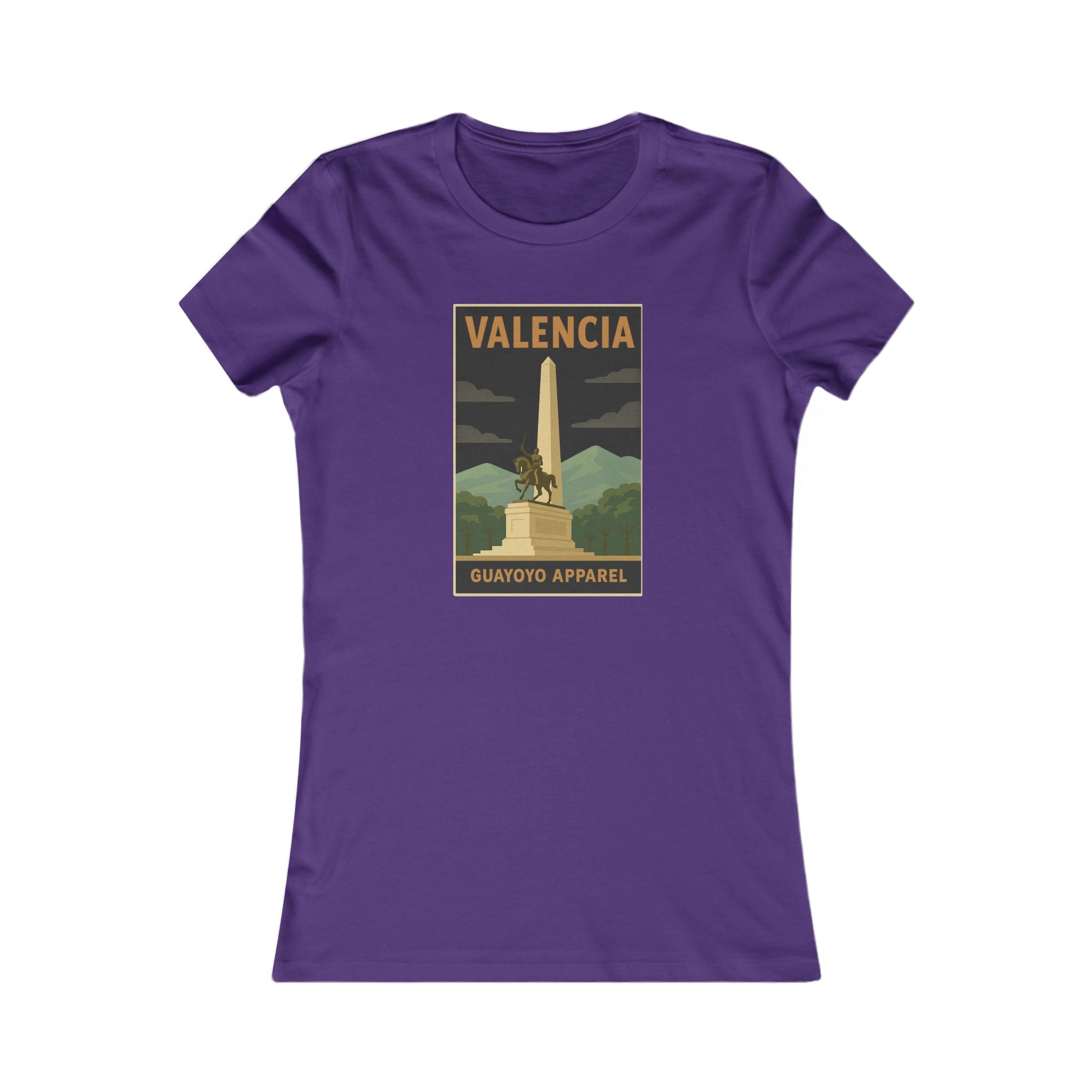 Valencia Monument Vintage Graphic Tee — Women's Travel T‑Shirt