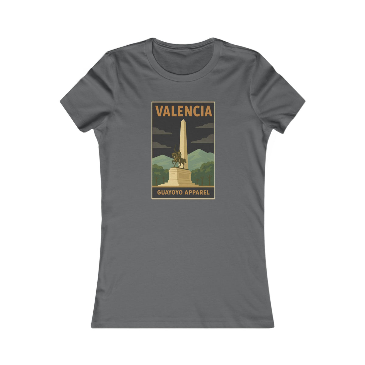 Valencia Monument Vintage Graphic Tee — Women's Travel T‑Shirt