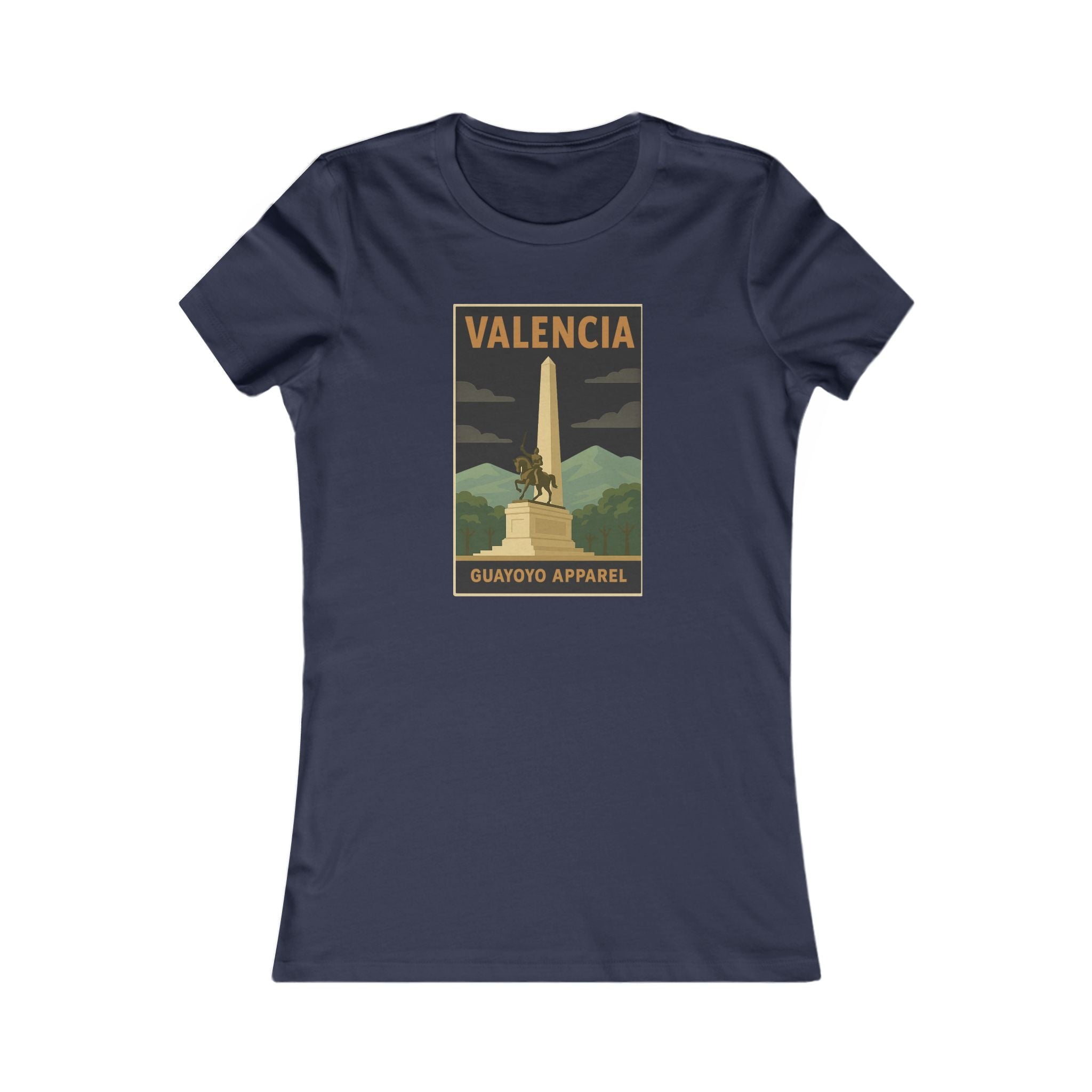 Valencia Monument Vintage Graphic Tee — Women's Travel T‑Shirt