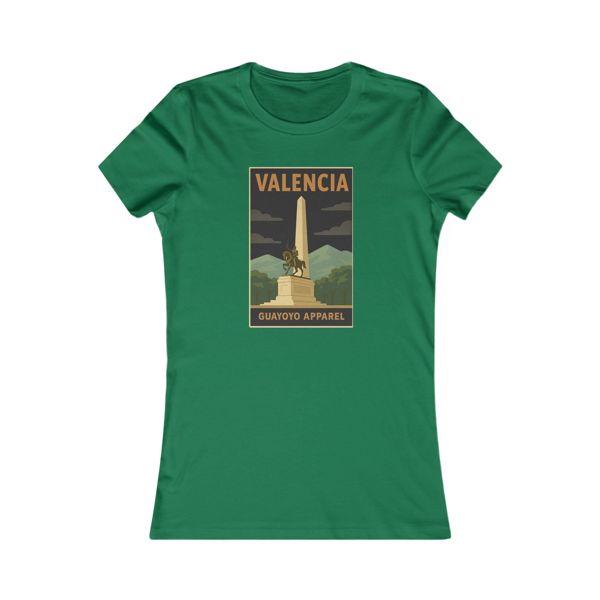 Valencia Monument Vintage Graphic Tee — Women's Travel T‑Shirt