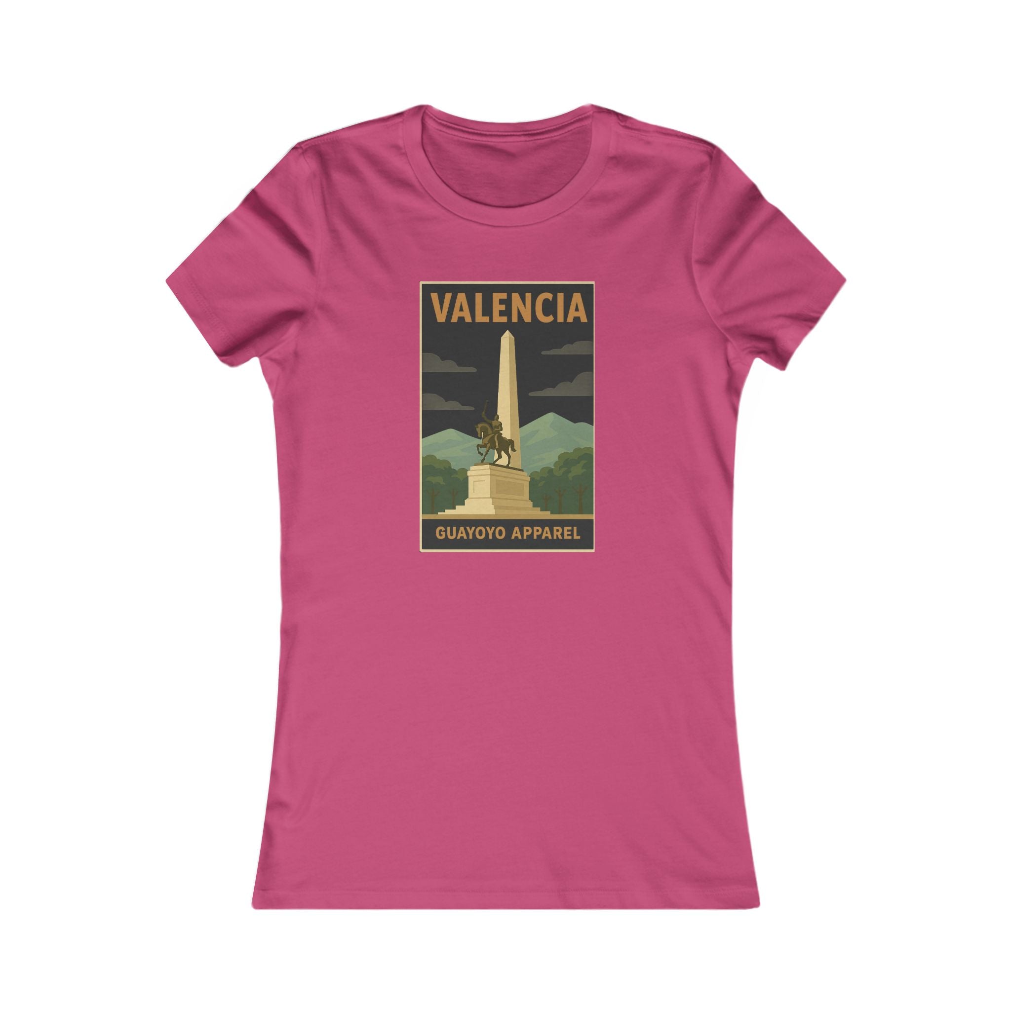 Valencia Monument Vintage Graphic Tee — Women's Travel T‑Shirt