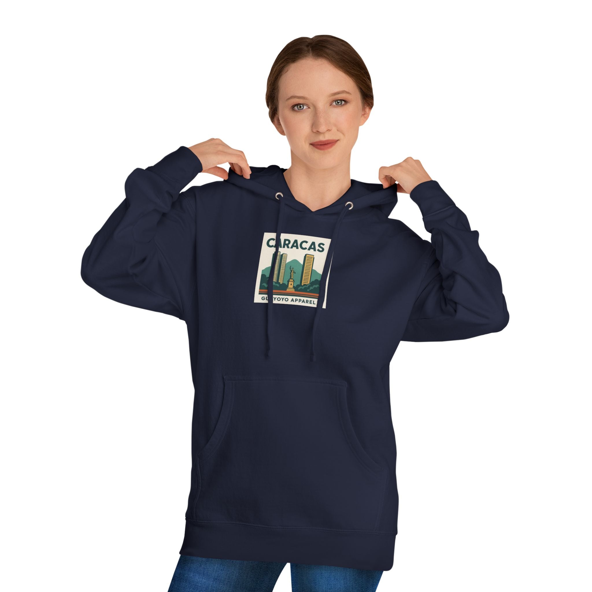 Caracas Skyline Hoodie – Retro Cityscape Pullover