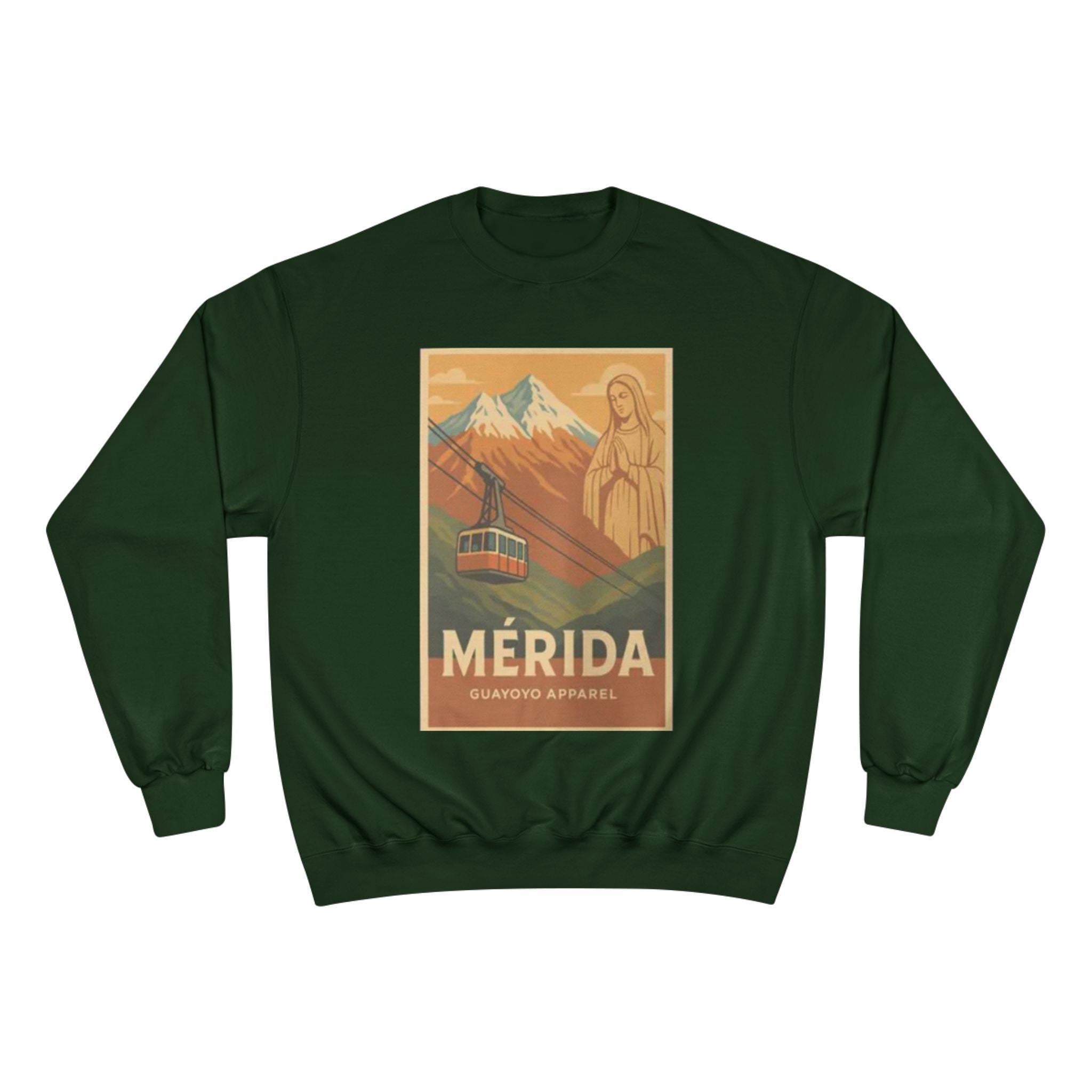 Mérida Retro Travel Sweatshirt — Vintage Mountain Cable Car Graphic