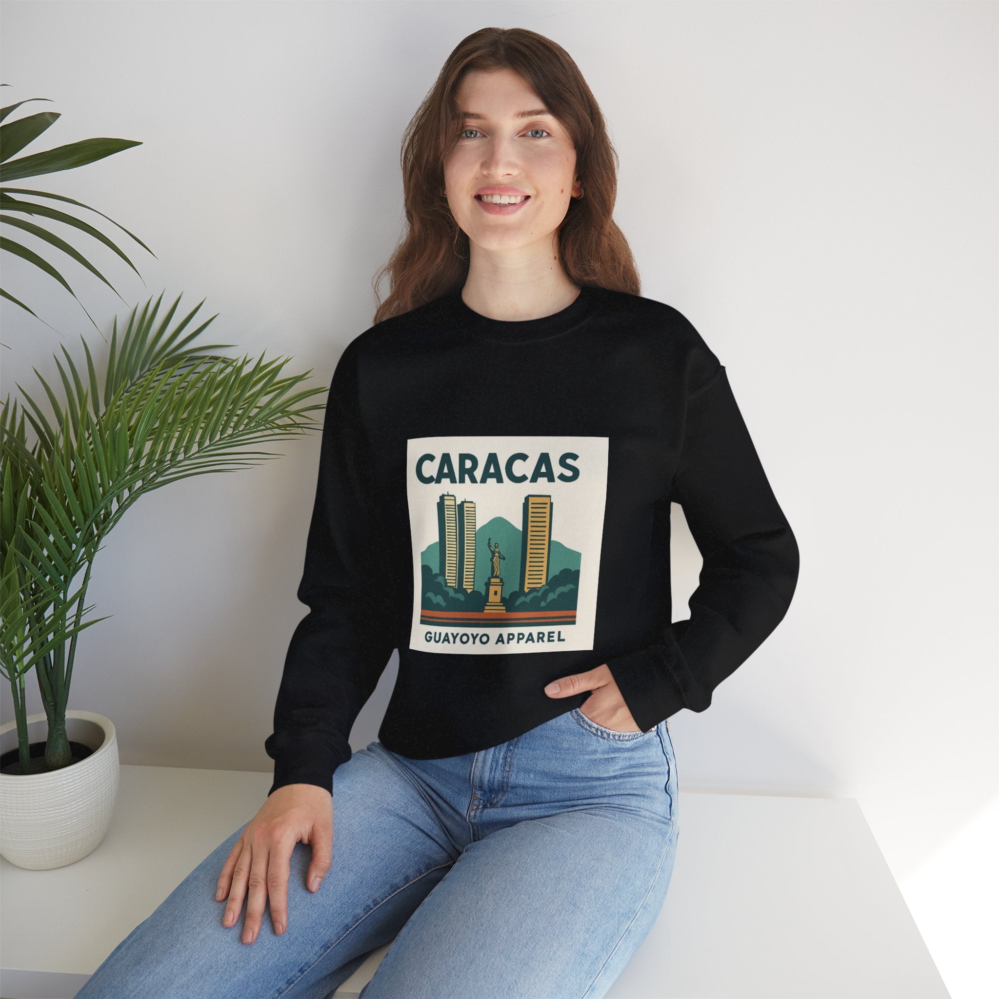 Caracas Vintage Skyline Sweatshirt — Guayoyo Apparel Crewneck