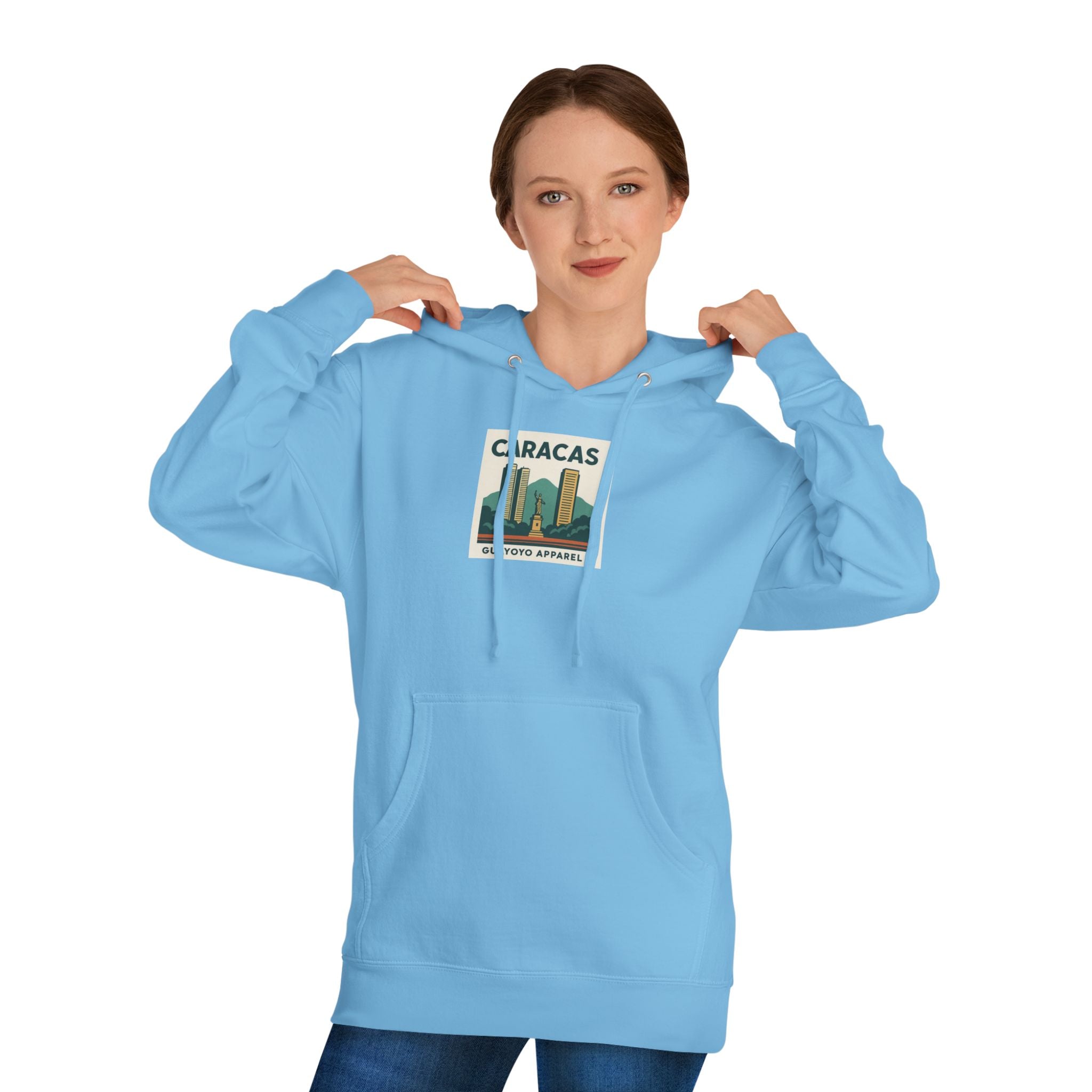 Caracas Skyline Hoodie – Retro Cityscape Pullover