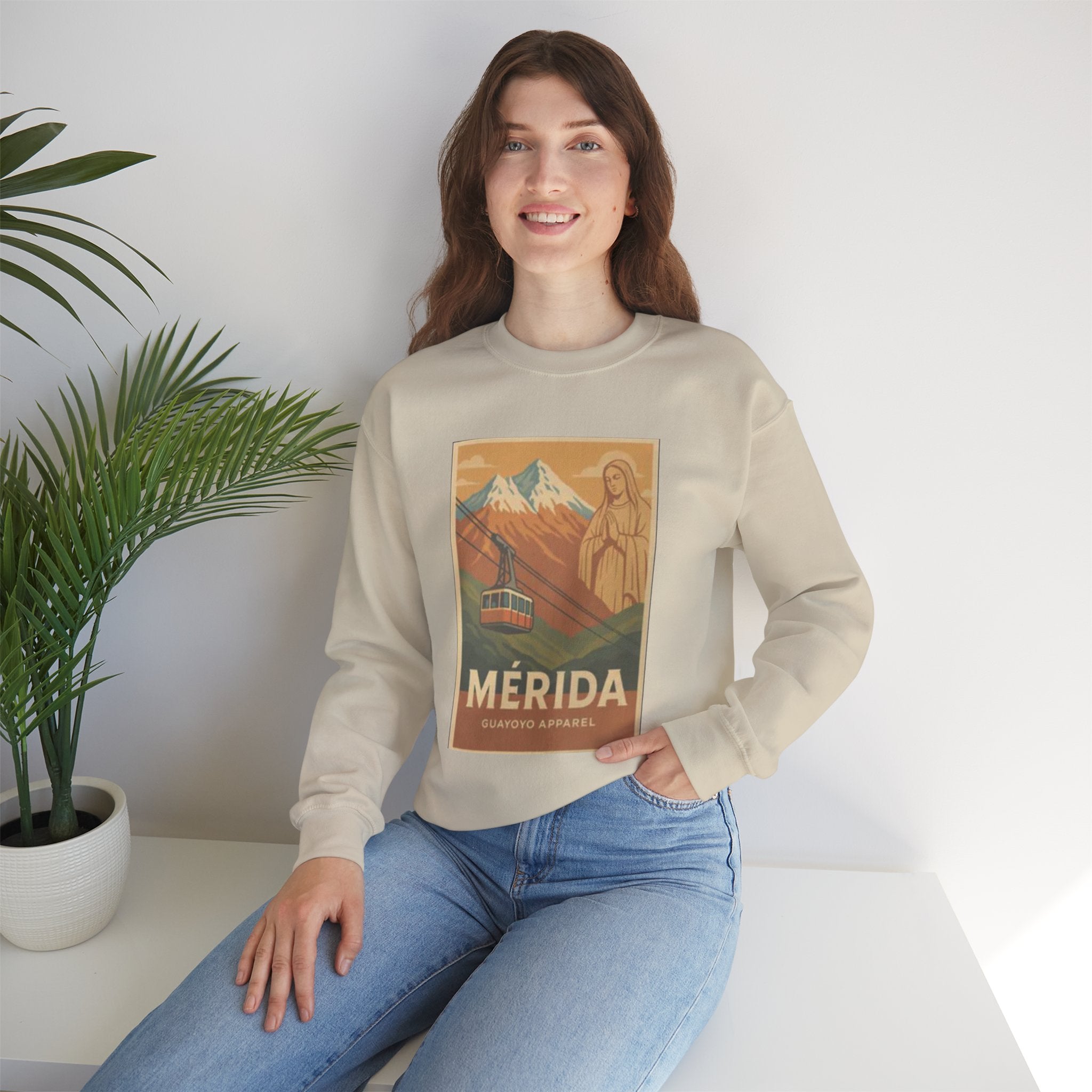 Mérida Cable Car Vintage Poster Sweatshirt