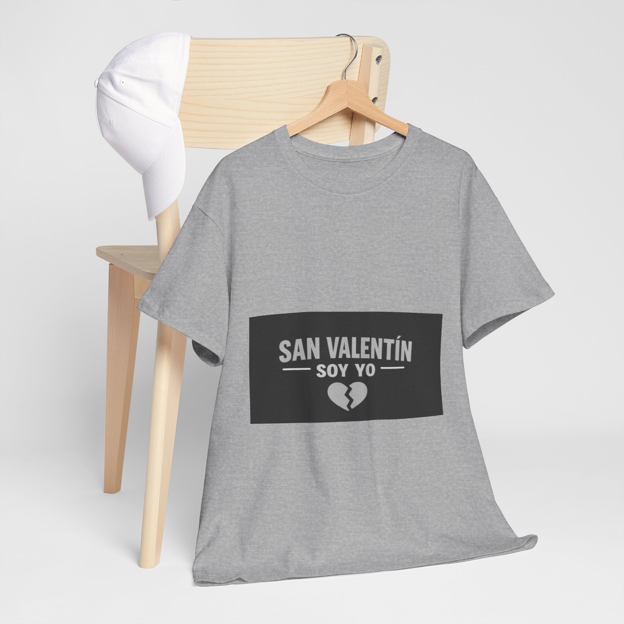 Valentine Soy Yo T-Shirt — "San Valentín Soy Yo" Broken Heart Tee