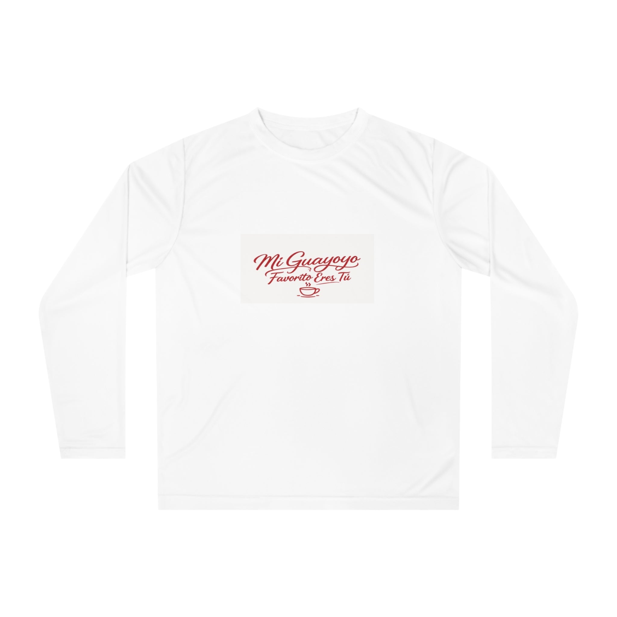 Long Sleeve Shirt — "Mi Guayoyo, Fue Na' Pa' Tí" Retro Script Performance Tee