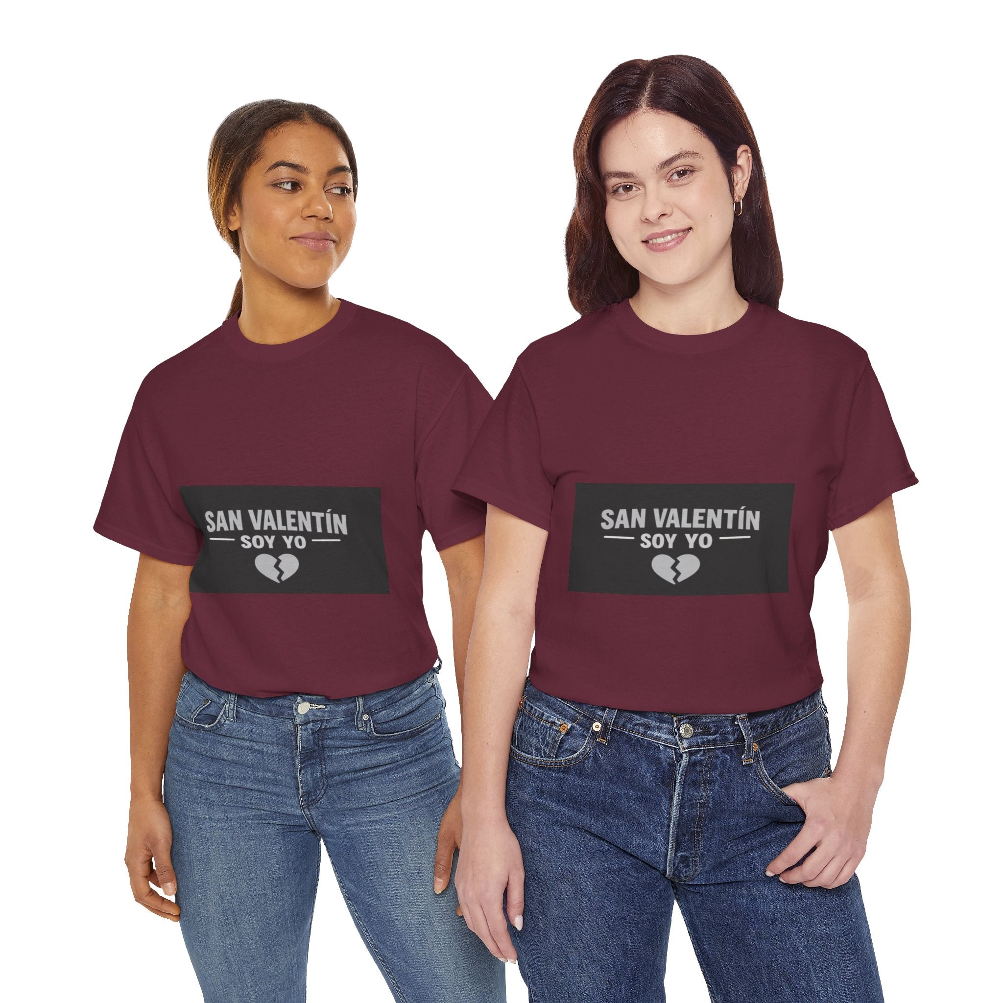 Valentine Soy Yo T-Shirt — "San Valentín Soy Yo" Broken Heart Tee