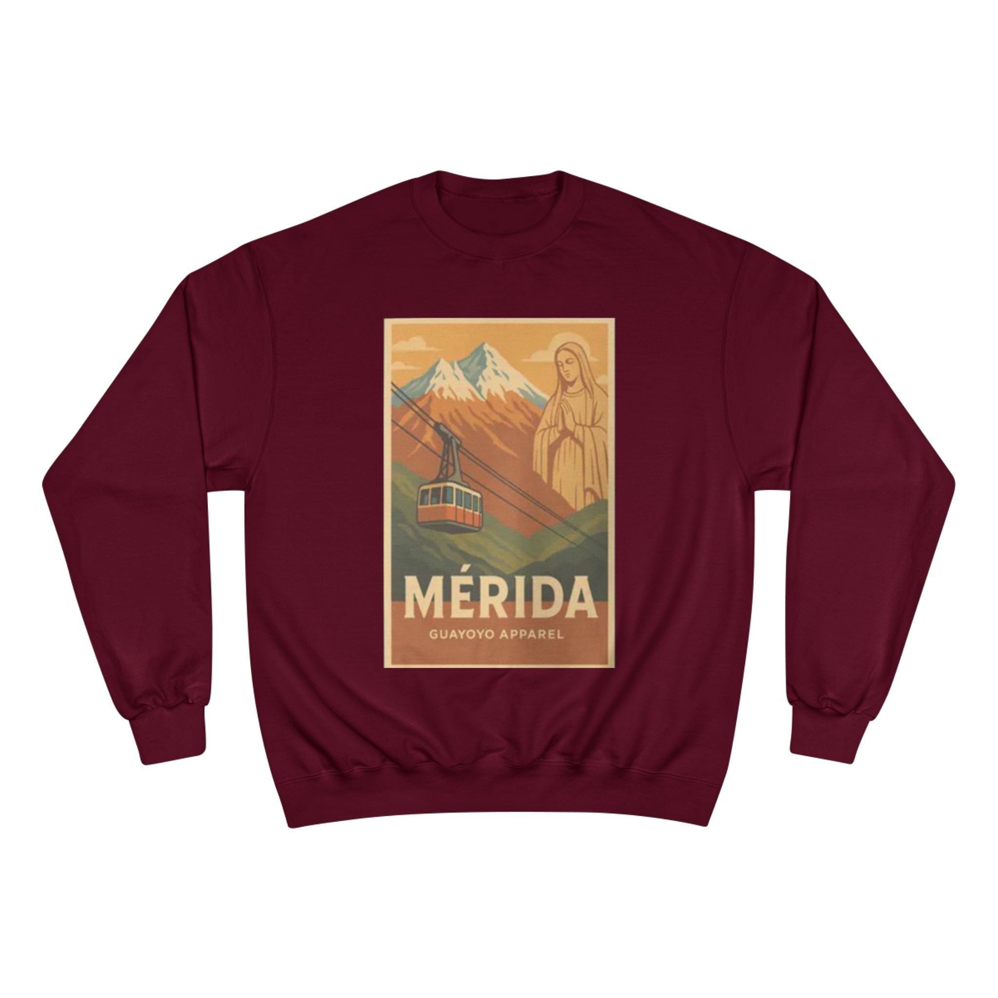 Mérida Retro Travel Sweatshirt — Vintage Mountain Cable Car Graphic