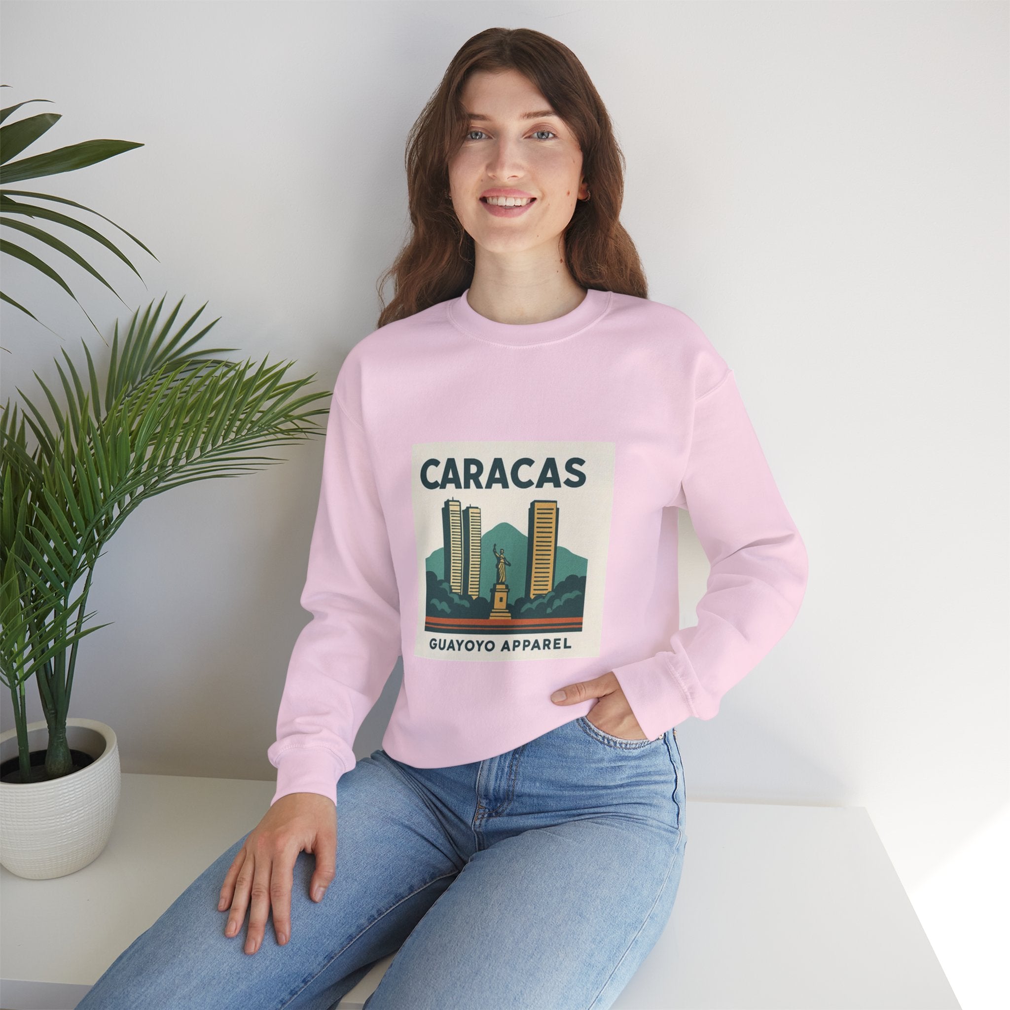Caracas Vintage Skyline Sweatshirt — Guayoyo Apparel Crewneck